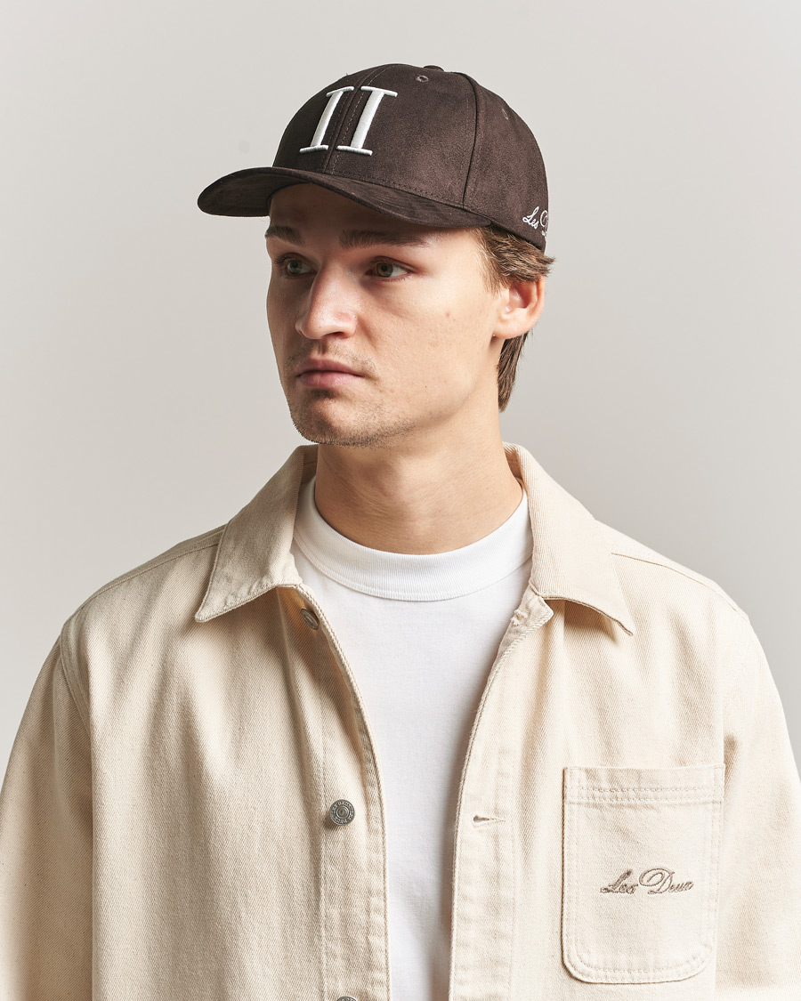Mies | Päähineet | LES DEUX | Encore Suede Baseball Cap Coffee Brown