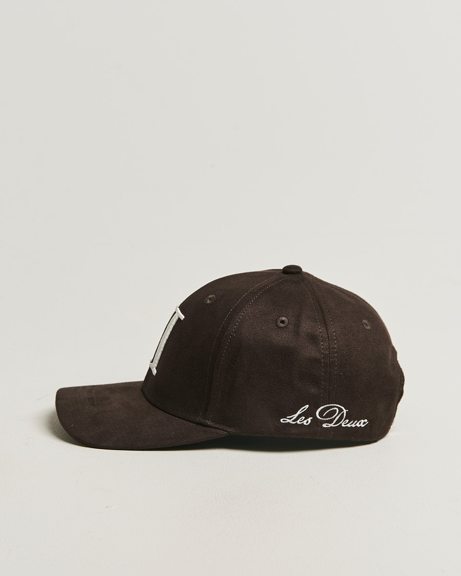 Mies | Päähineet | LES DEUX | Encore Suede Baseball Cap Coffee Brown