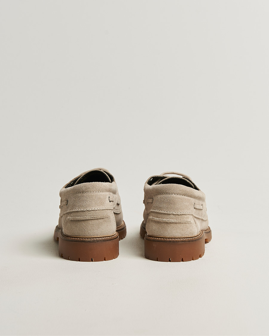 Mies | Tennarit | LES DEUX | Taylor Suede Boat Shoe Light Sand