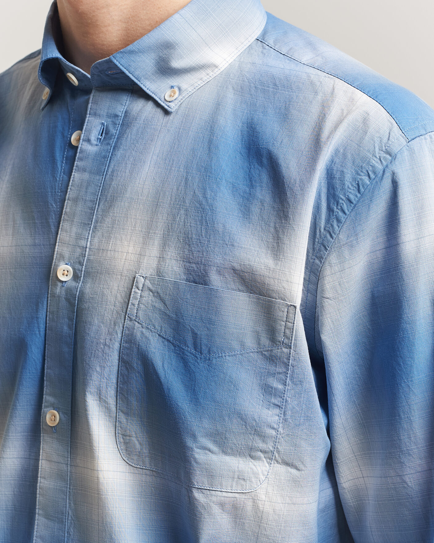 Mies | Kauluspaidat | LES DEUX | Kent Shadowcheck Shirt Palace Blue