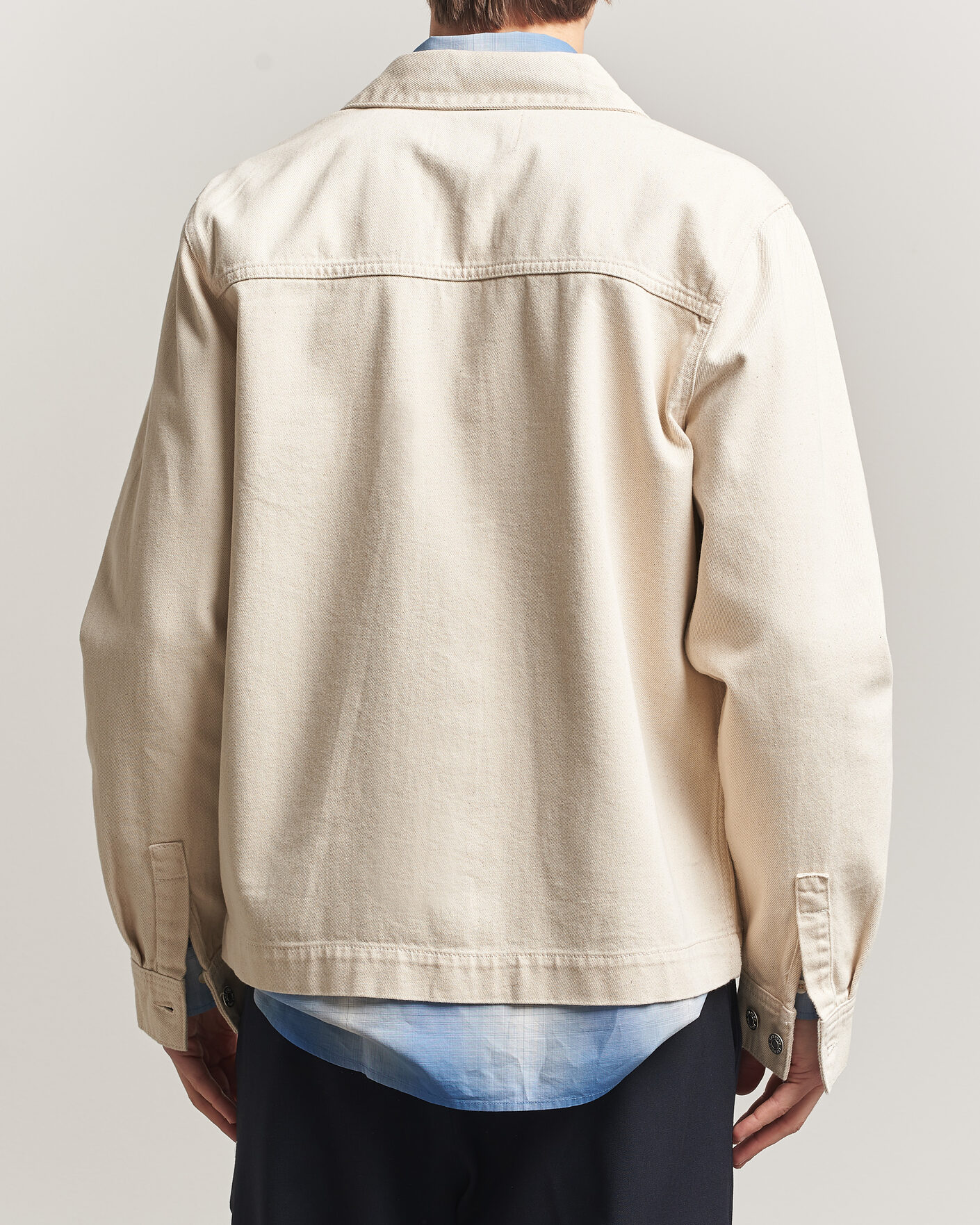 Mies | Kauluspaidat | LES DEUX | Layton Denim Overshirt Ivory