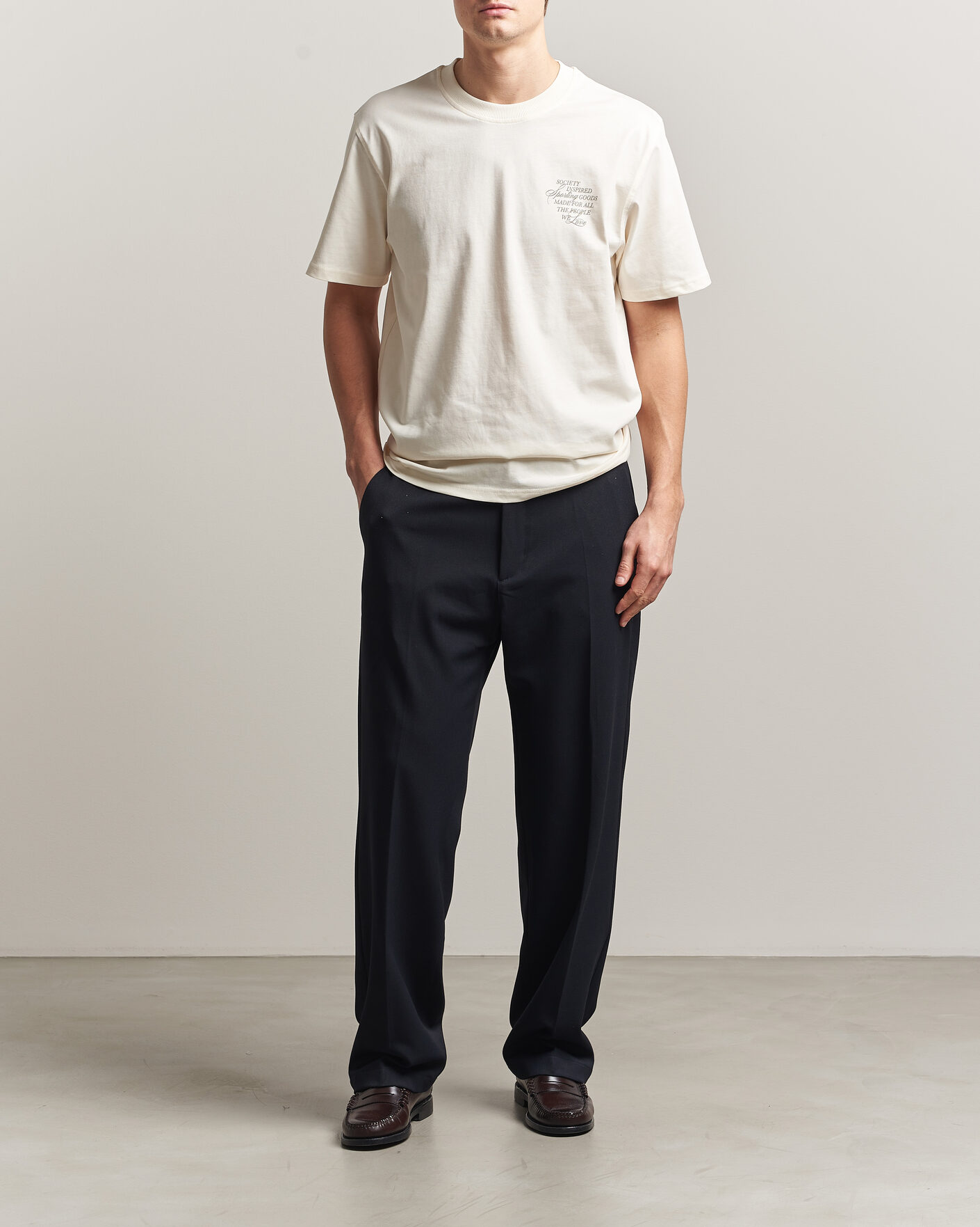 Mies | Housut | LES DEUX | Como Solid Slack Pants Dark Navy