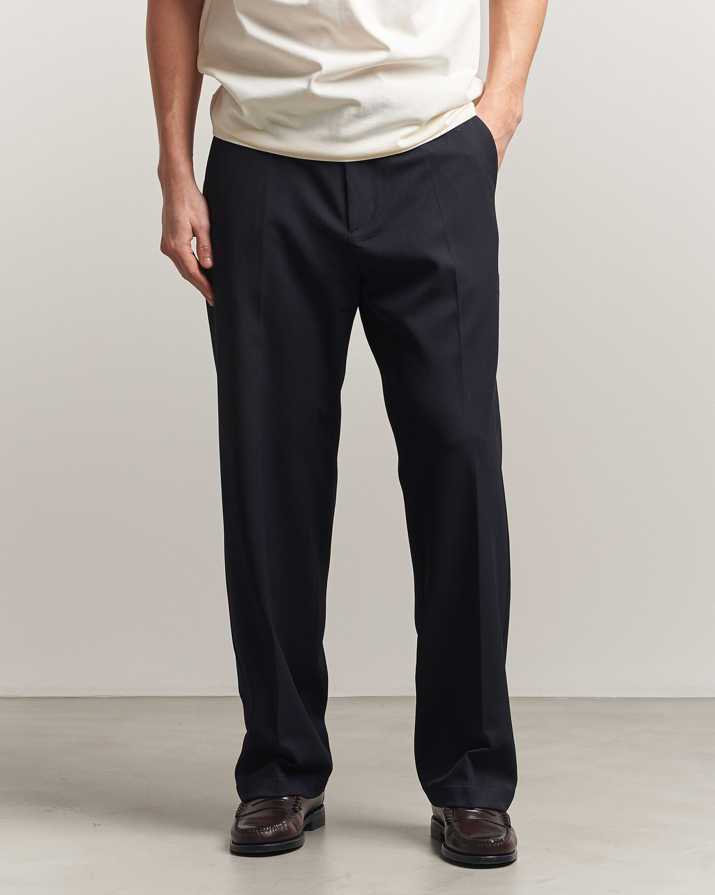 Mies | Housut | LES DEUX | Como Solid Slack Pants Dark Navy