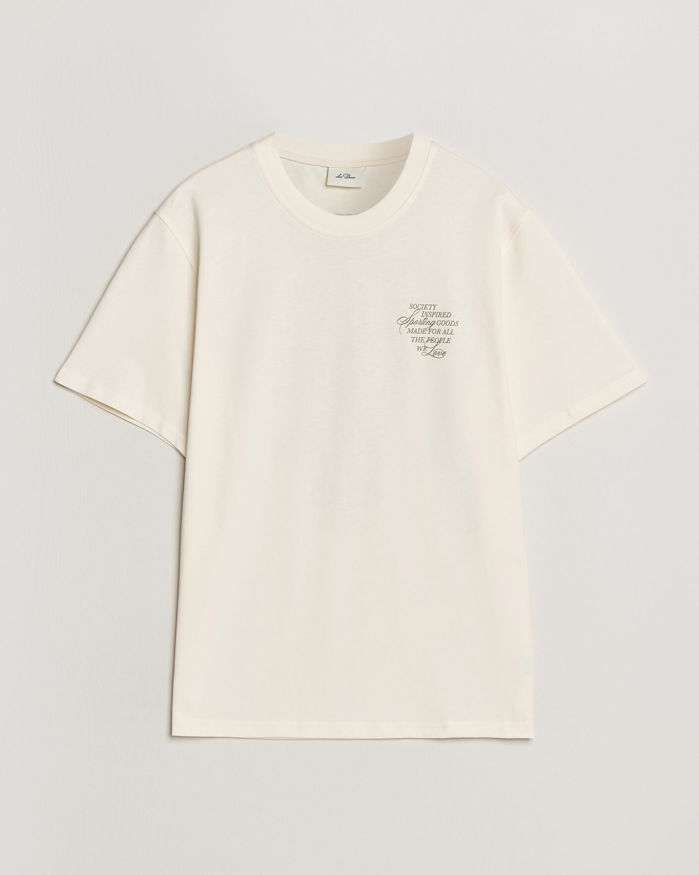 Mies | T-paidat | LES DEUX | Ben Faience T-Shirt Eggnog White