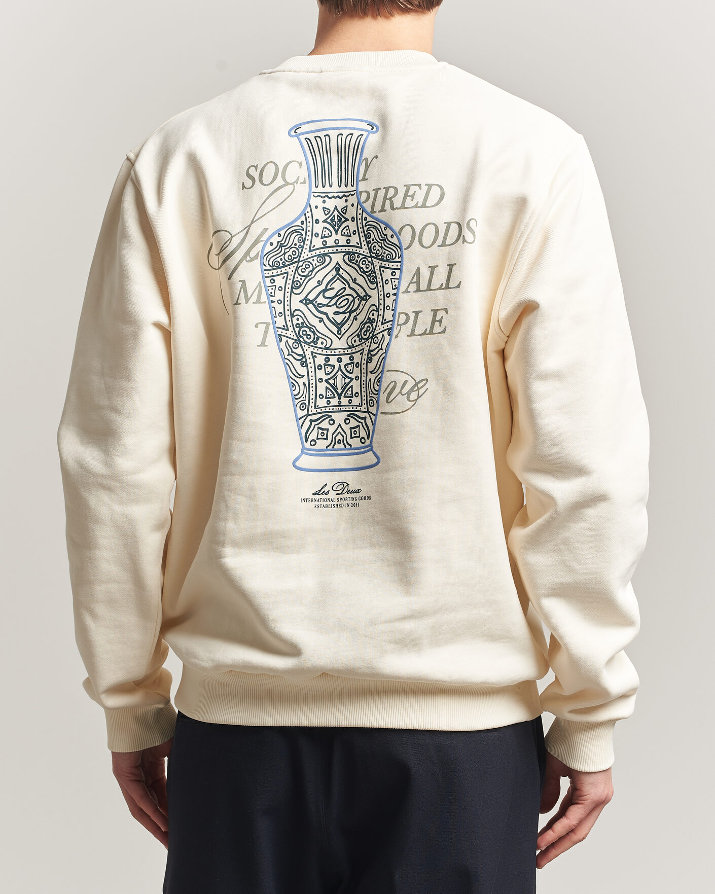 Mies | Puserot | LES DEUX | Ben Faience Sweatshirt Eggnog White