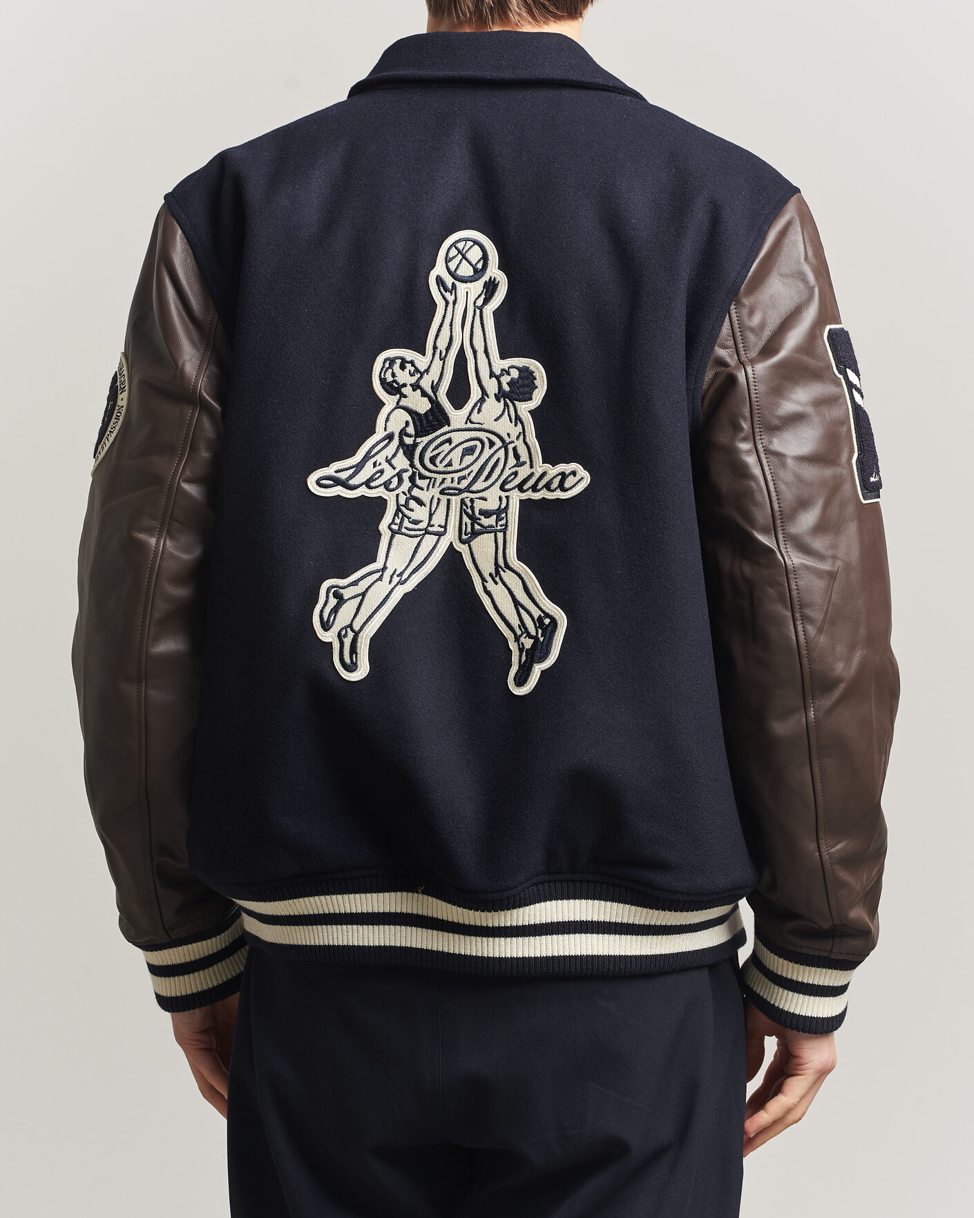 Mies | Takit | LES DEUX | Basket Varsity Wool Jacket Dark Navy
