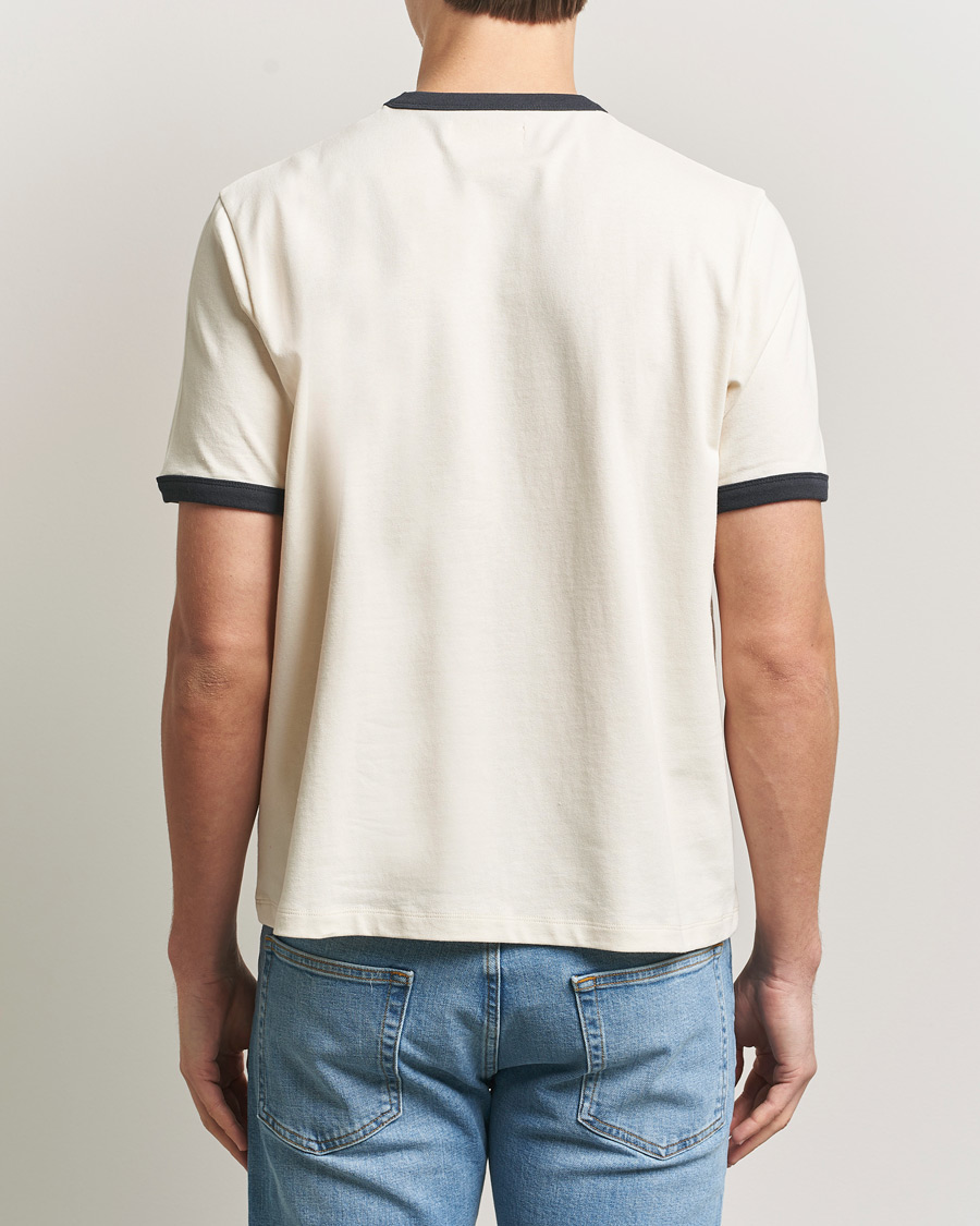 Mies | T-paidat | Jeanerica | Ringer Crew Neck T-Shirt Off White