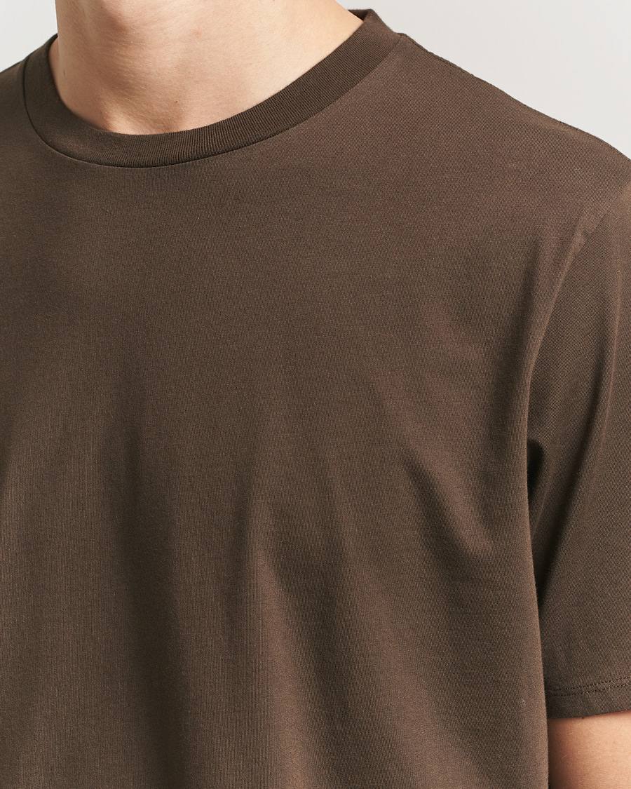 Mies | T-paidat | Jeanerica | Delon Crew Neck T-Shirt Brown