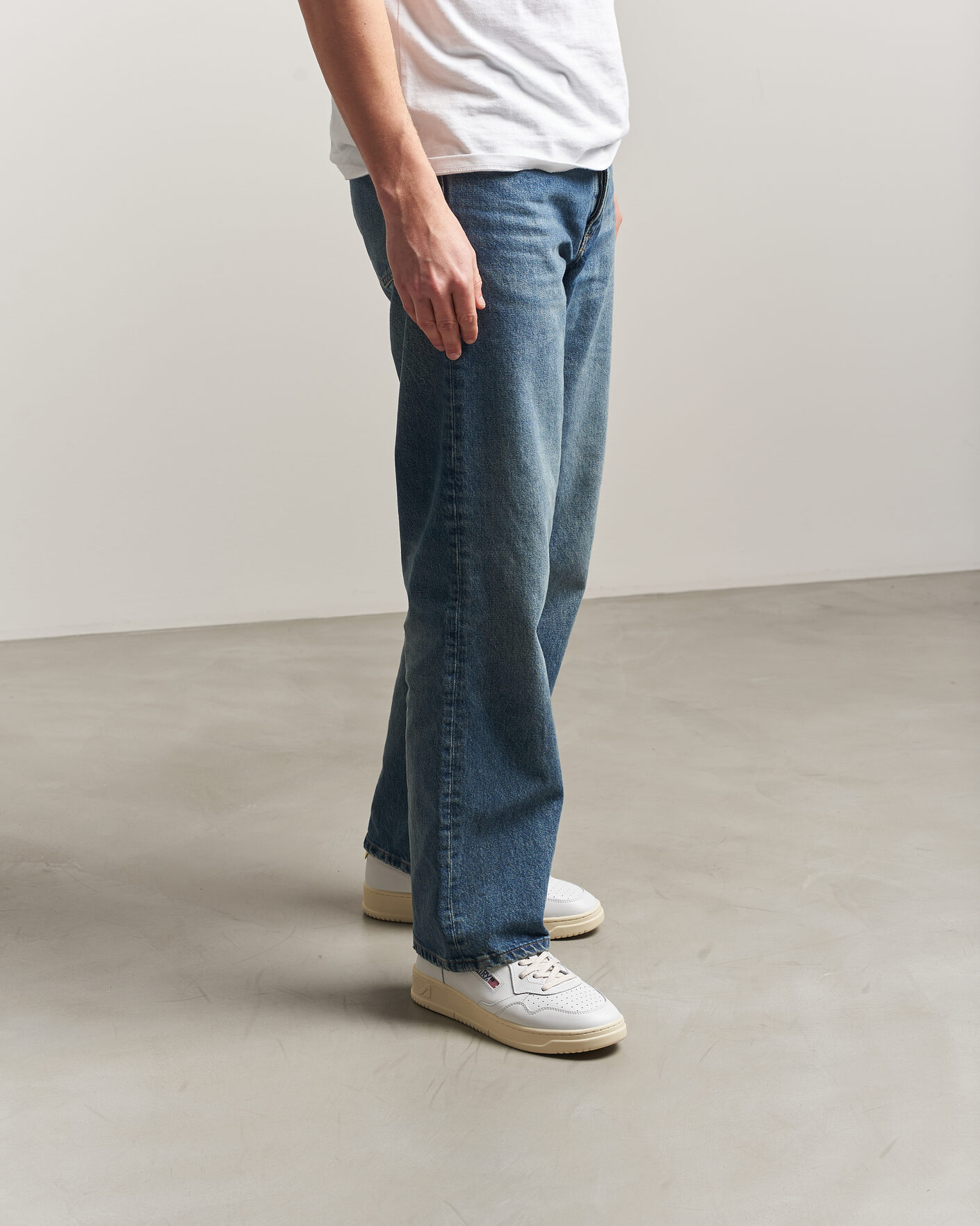 Mies | Tennarit | Autry | Medalist Low Sneaker White/Lemon Meringue