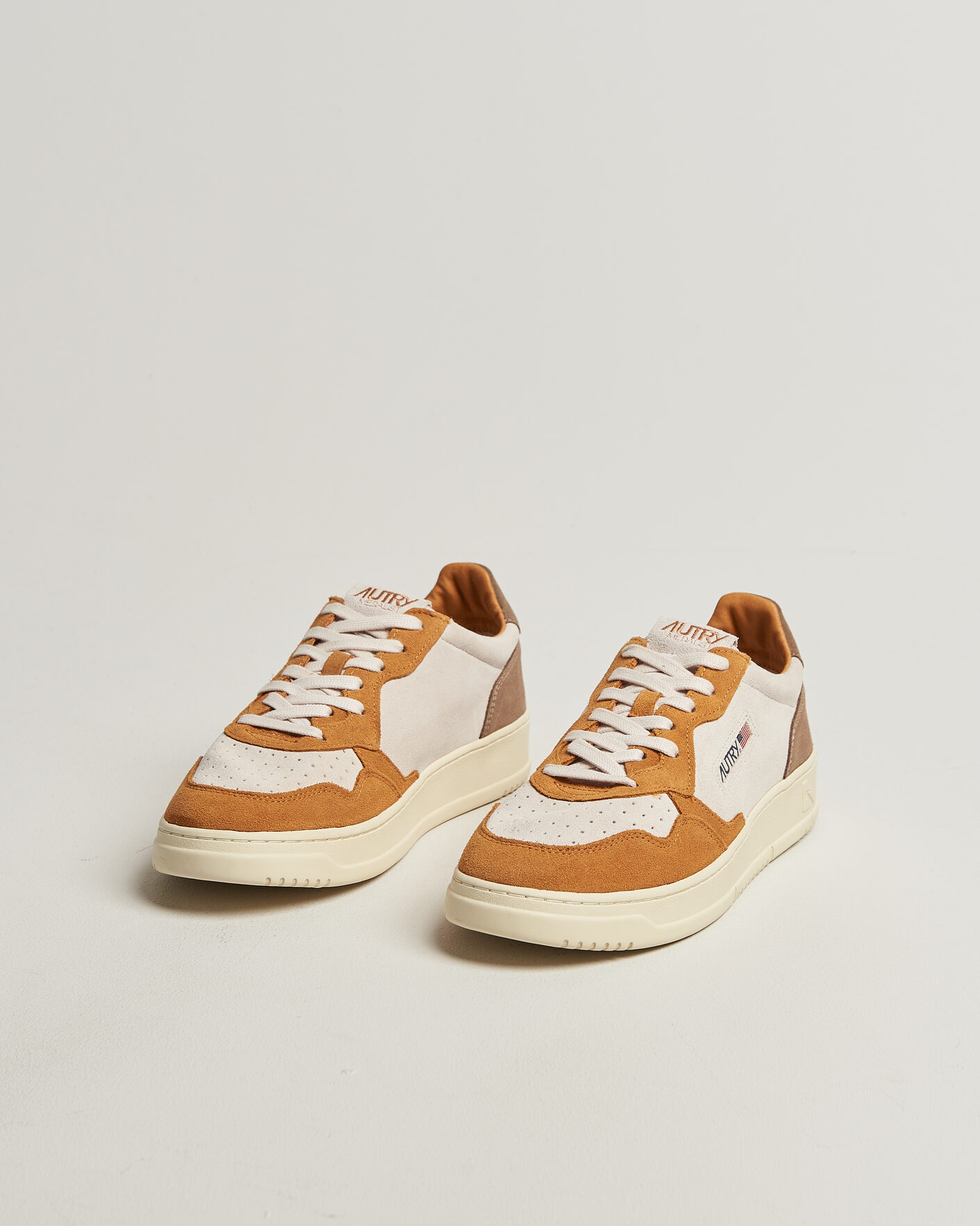Mies | Tennarit | Autry | Medalist Low Suede Mix Sneaker Antilop/White/Brown