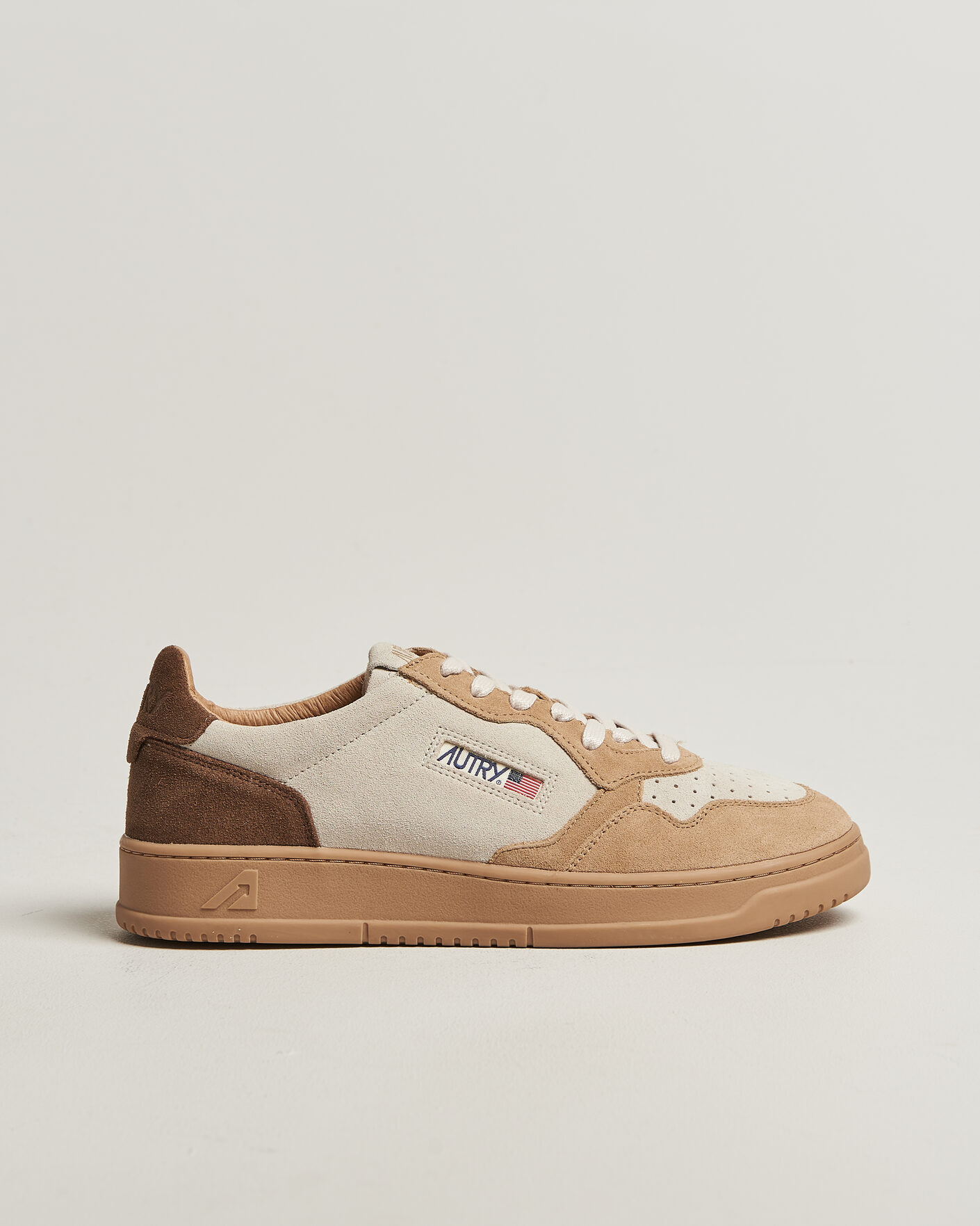 Mies | Tennarit | Autry | Medalist Low Suede Mix Sneaker Tundra/Egg/Peanut