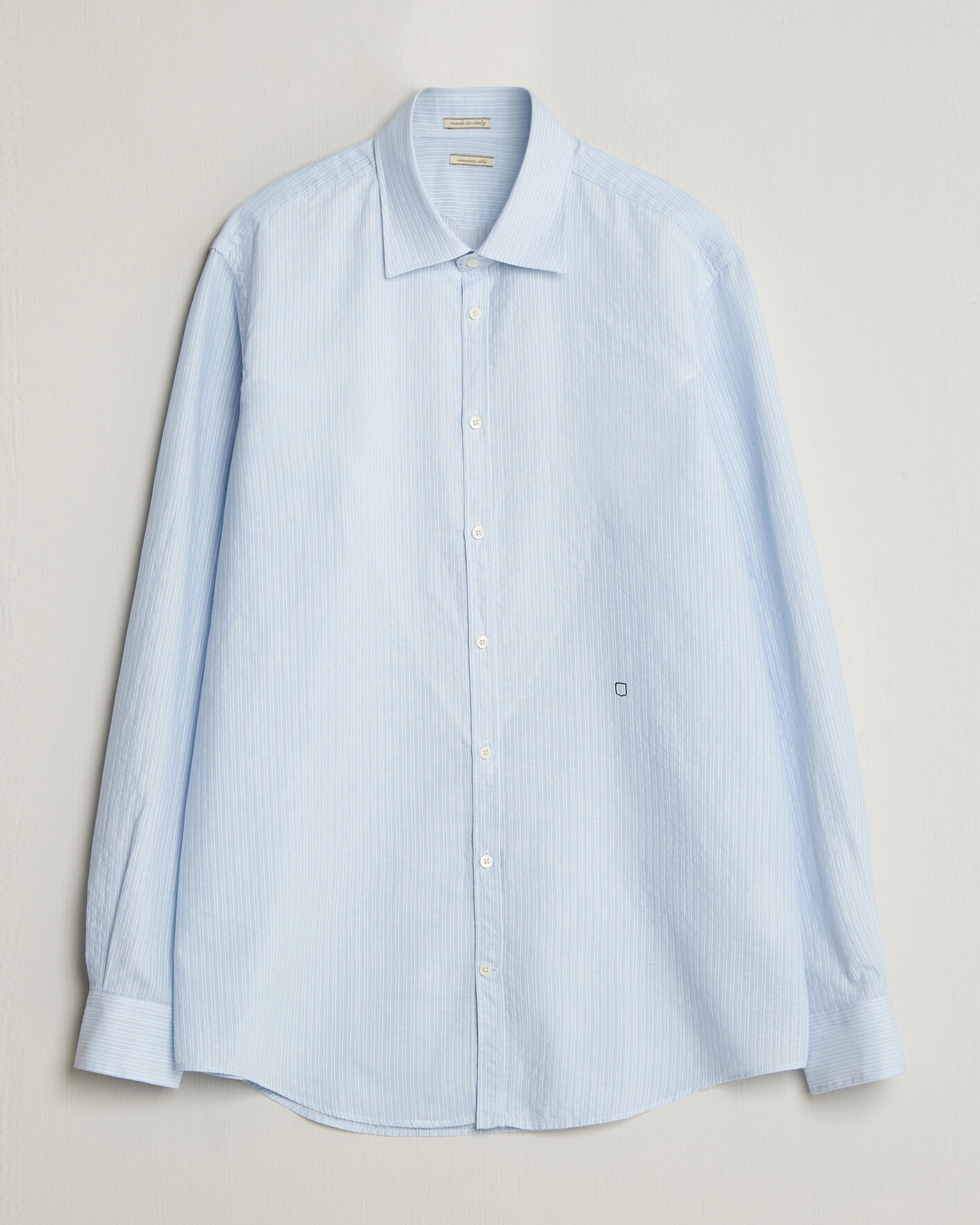 Mies | Kauluspaidat | Massimo Alba | Genova Striped Shirt Sky Blue