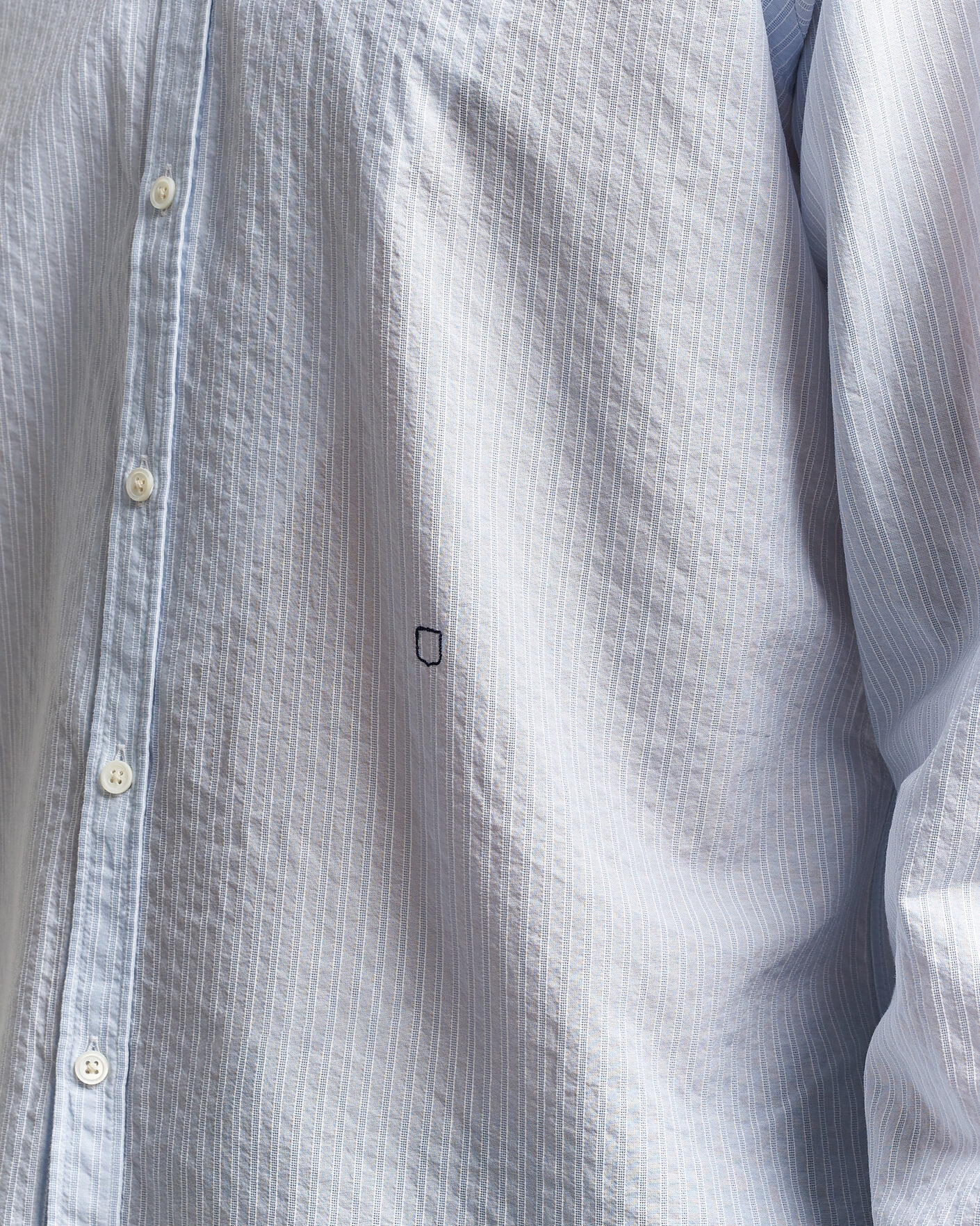 Mies | Kauluspaidat | Massimo Alba | Genova Striped Shirt Sky Blue