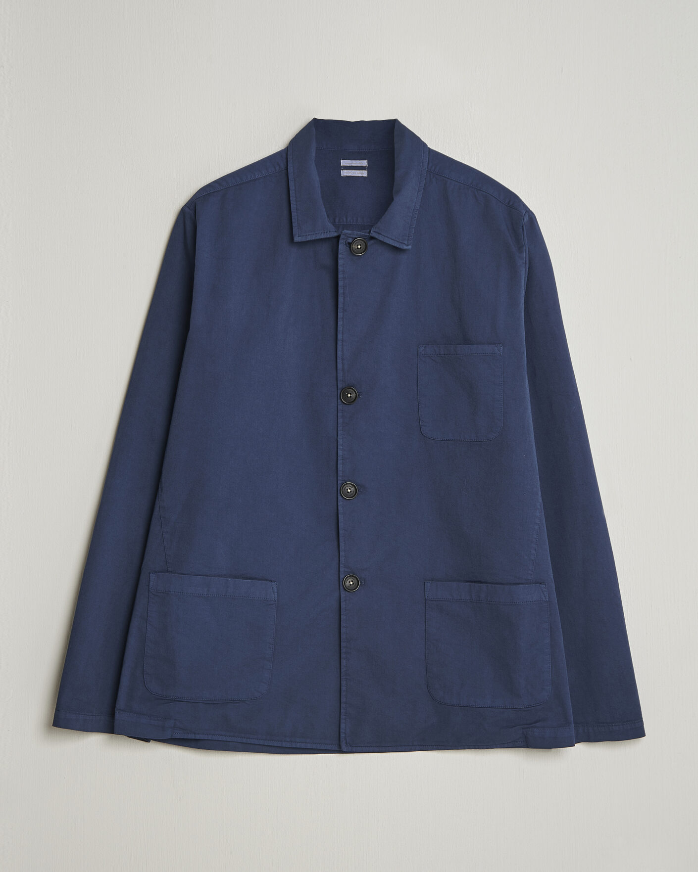 Mies | Takit | Massimo Alba | Florida Cotton Shirt Jacket Midnight Blue