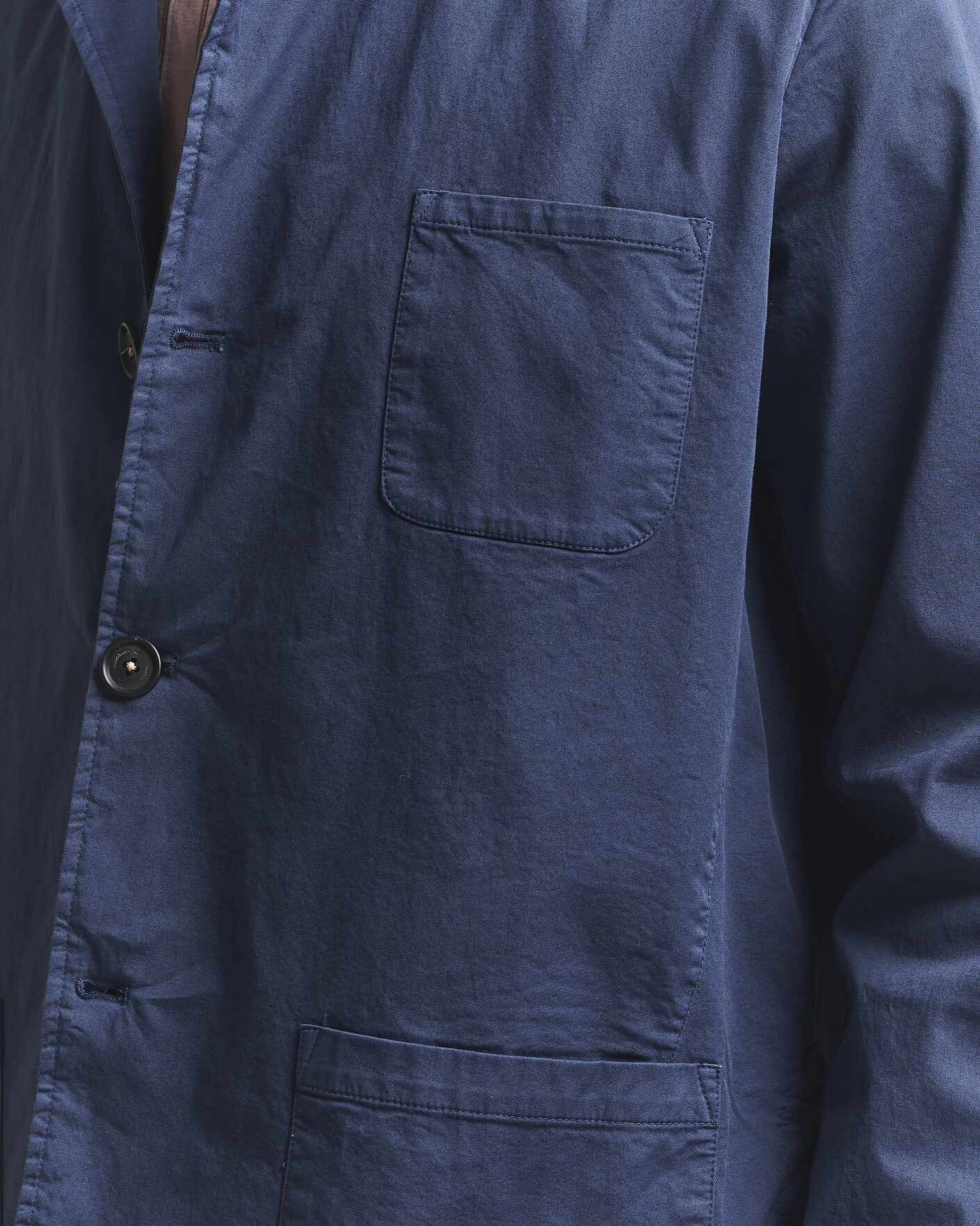 Mies | Takit | Massimo Alba | Florida Cotton Shirt Jacket Midnight Blue