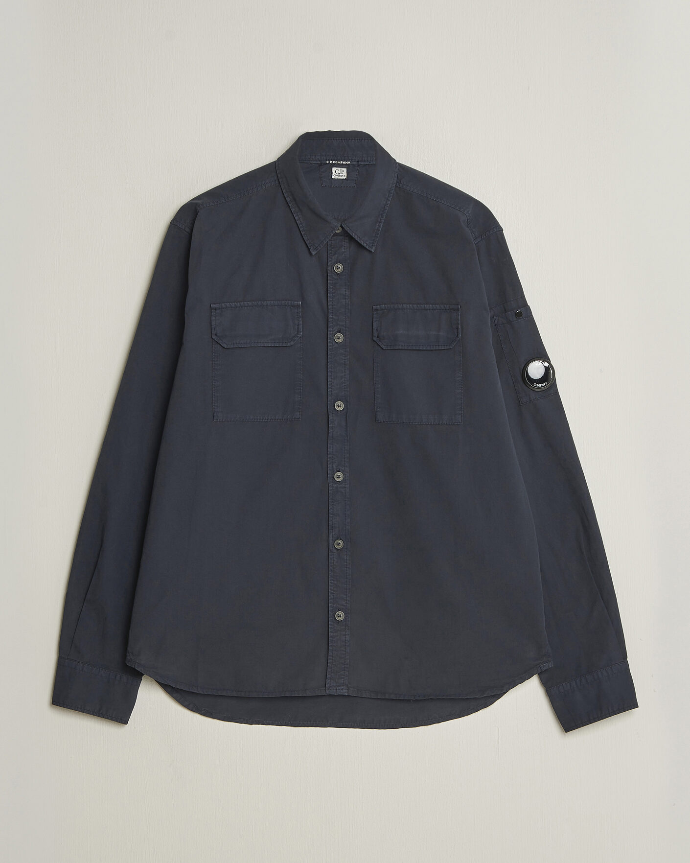 Mies | Kauluspaidat | C.P. Company | Organic Gabardine Pocket Shirt Navy