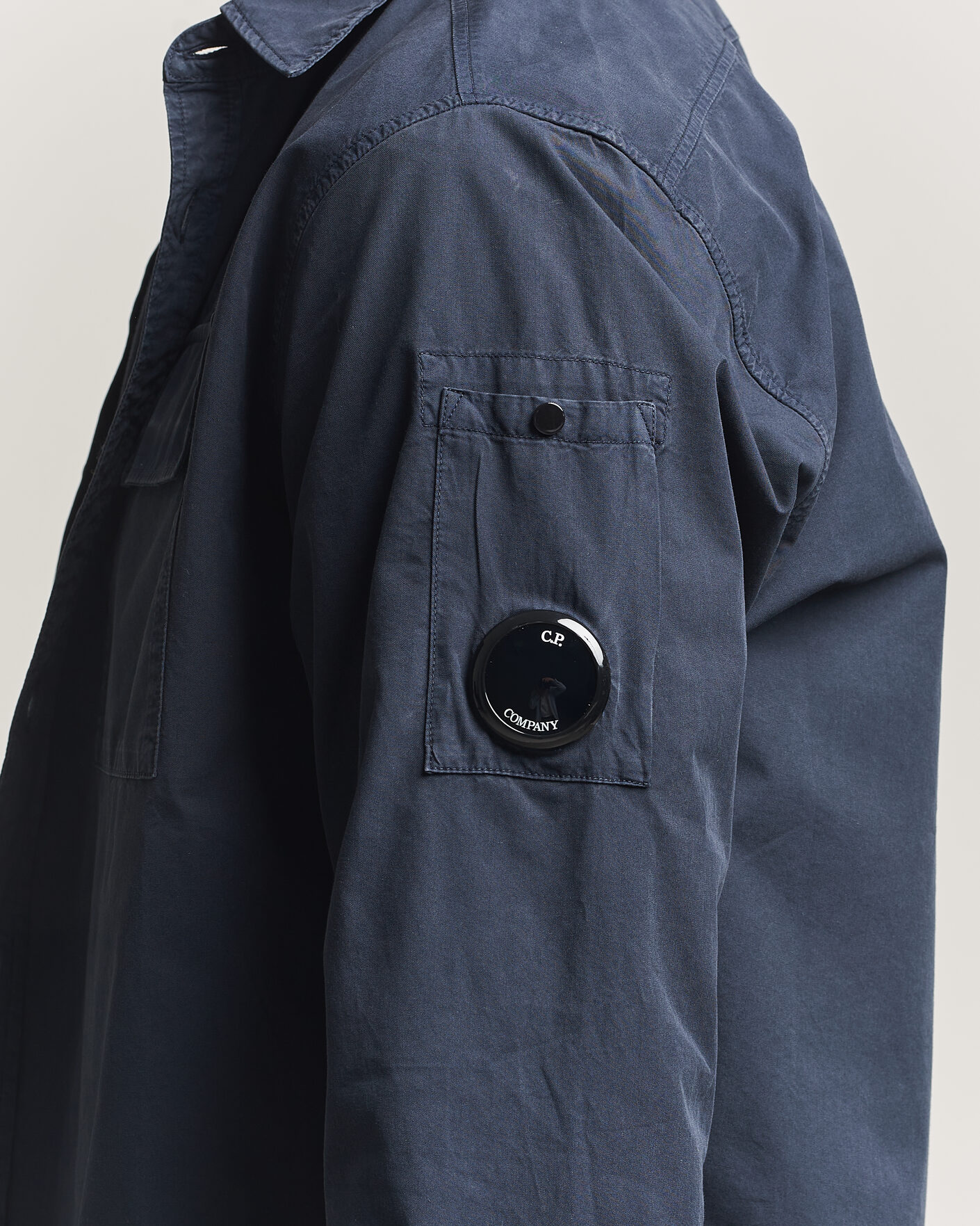 Mies | Kauluspaidat | C.P. Company | Organic Gabardine Pocket Shirt Navy