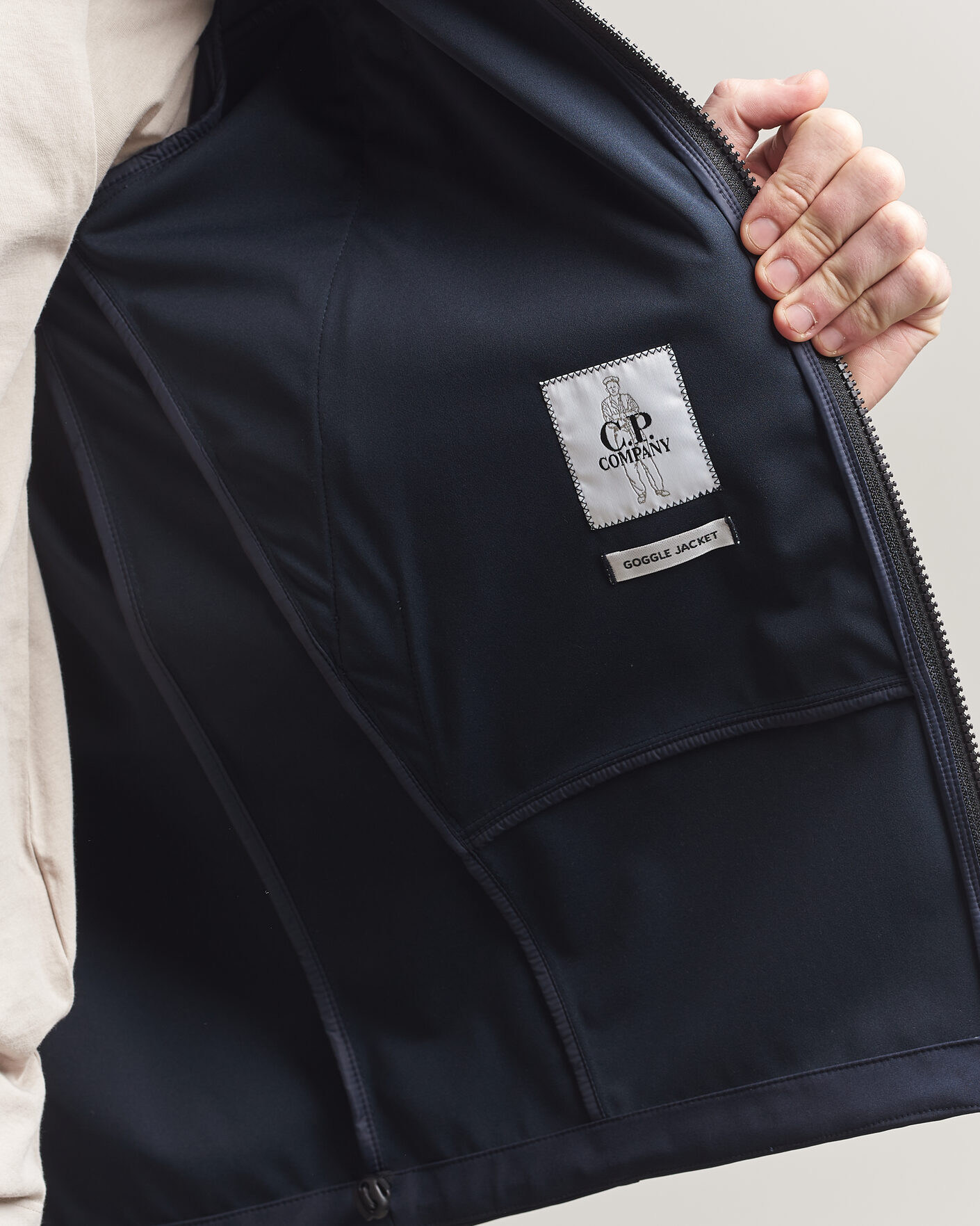 Mies | Takit | C.P. Company | Shell-R Goggle Hood Jacket Navy