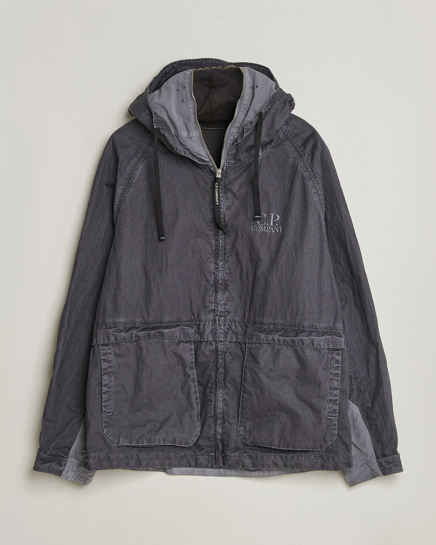 Mies | Takit | C.P. Company | 50 Fili Wax Hood Jacket Black