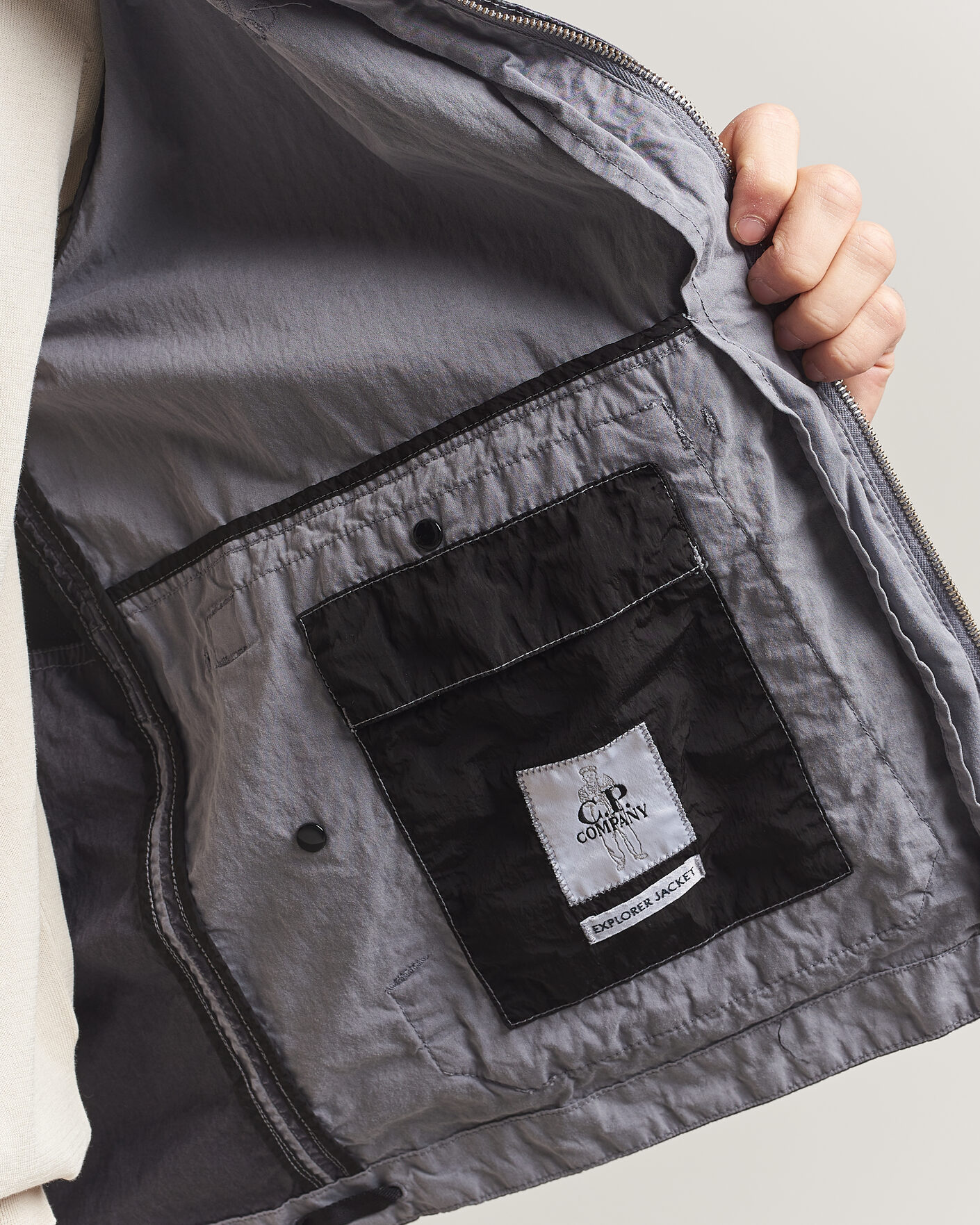 Mies | Takit | C.P. Company | 50 Fili Wax Hood Jacket Black