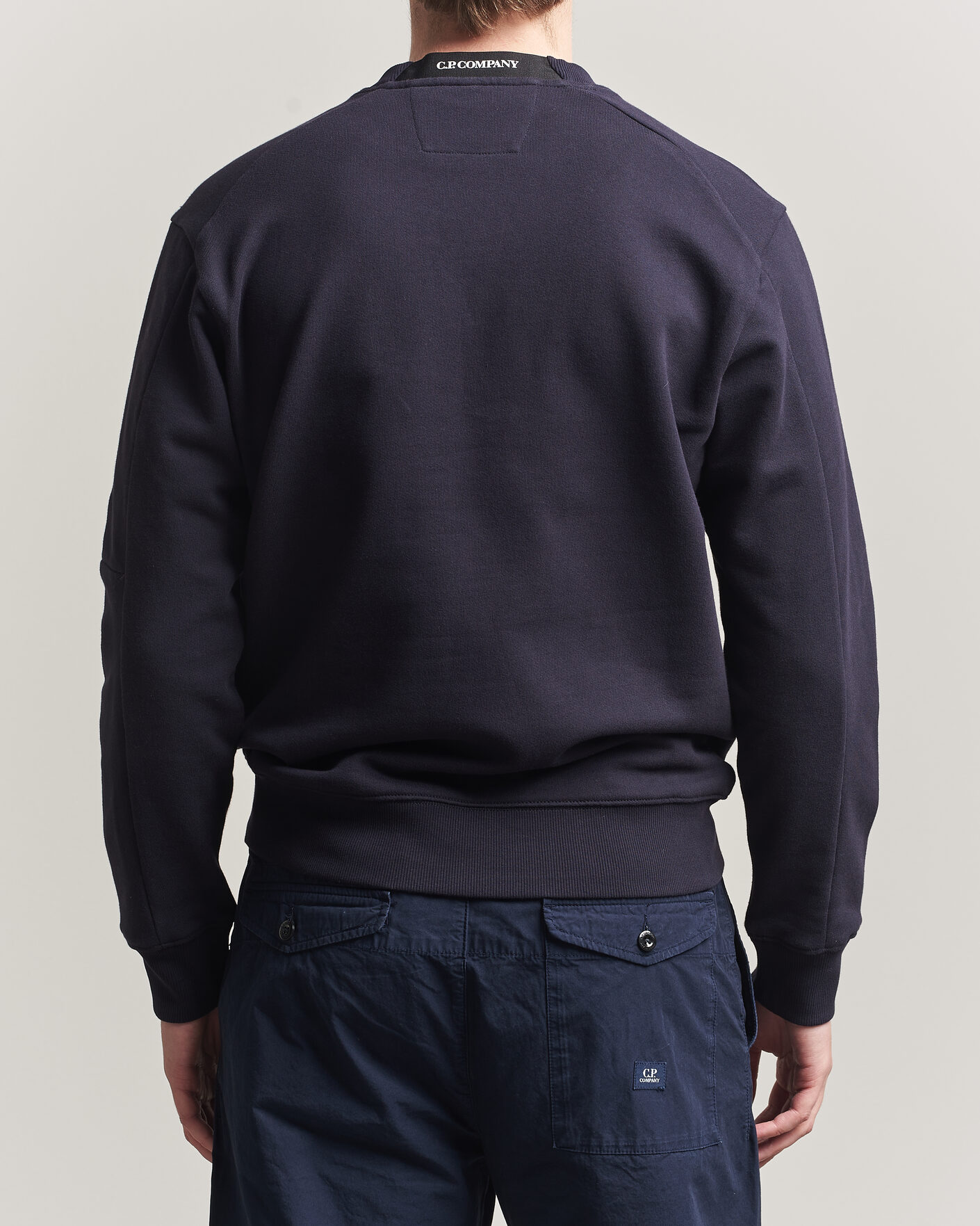 Mies | Puserot | C.P. Company | Diagonal Raised Fleece Lens Sweatshirt Navy