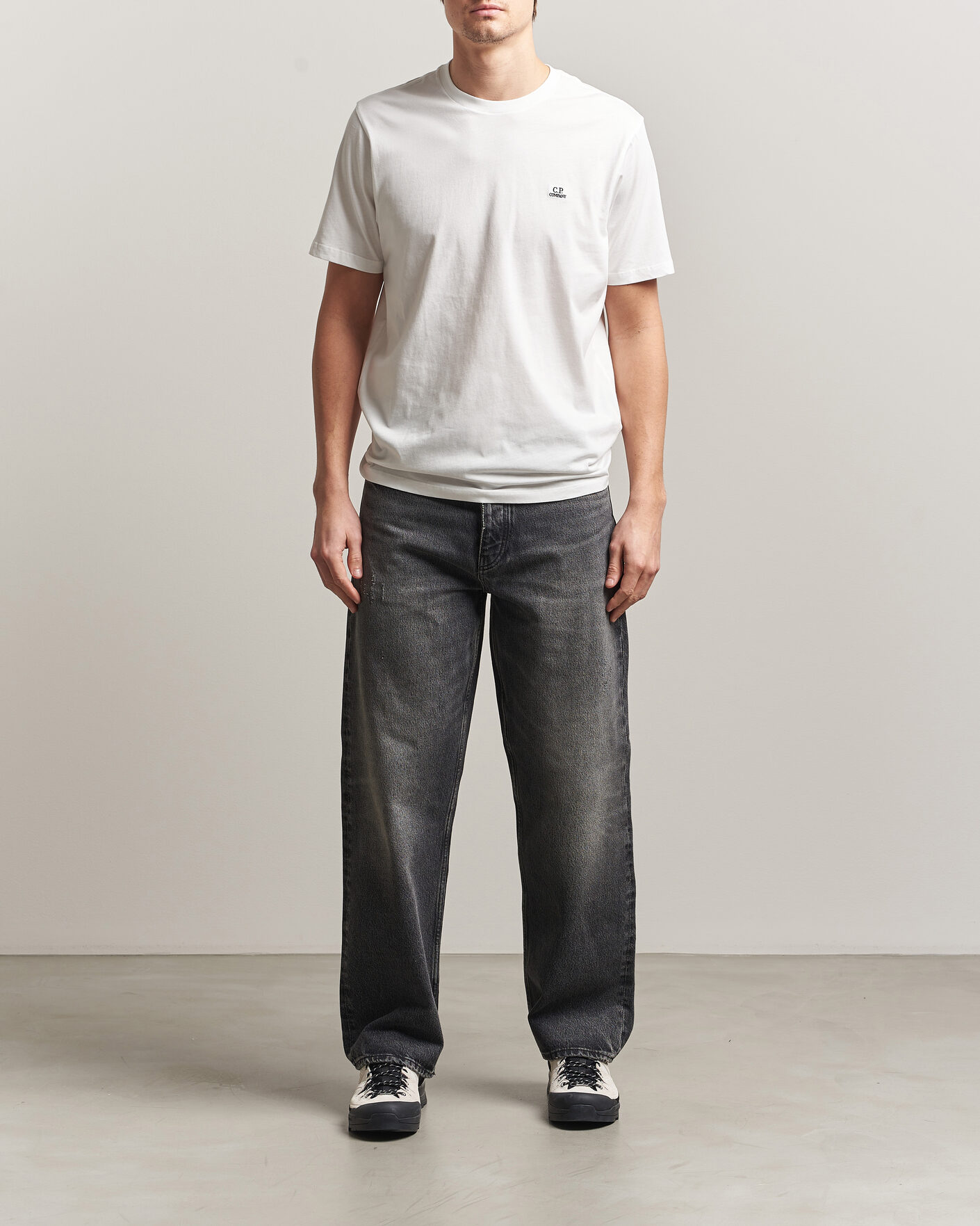 Mies | T-paidat | C.P. Company | Short Sleeve Small Logo T-Shirt White