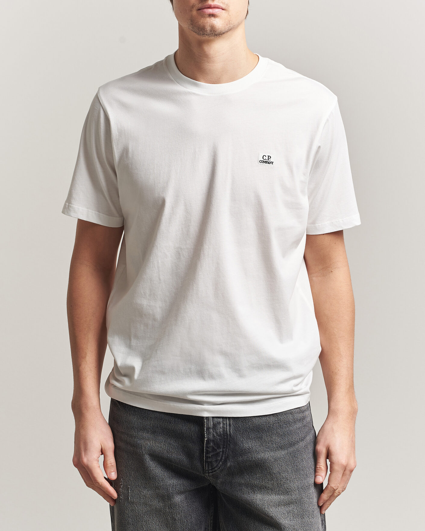 Mies | T-paidat | C.P. Company | Short Sleeve Small Logo T-Shirt White