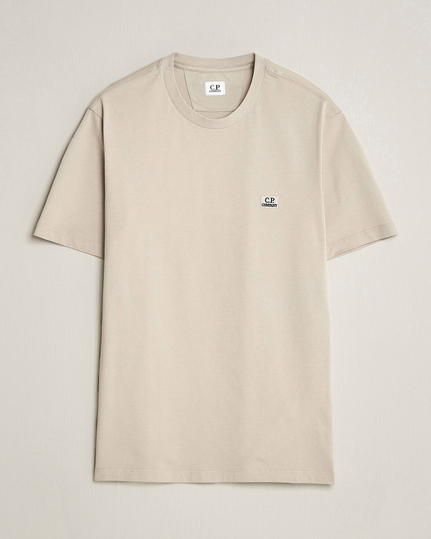 Mies | T-paidat | C.P. Company | Short Sleeve Small Logo T-Shirt Light Grey