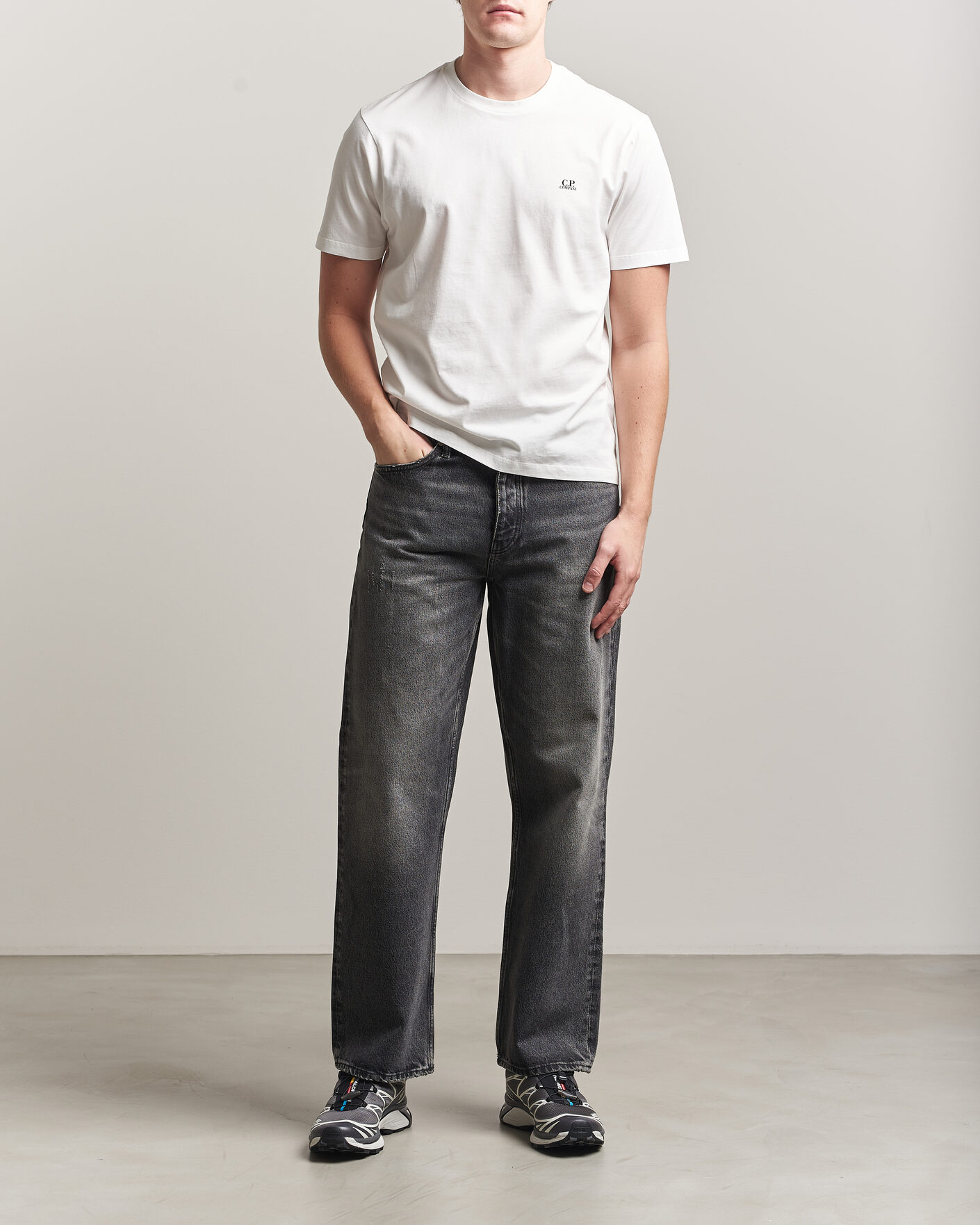 Mies | T-paidat | C.P. Company | Short Sleeve Back Print T-Shirt White
