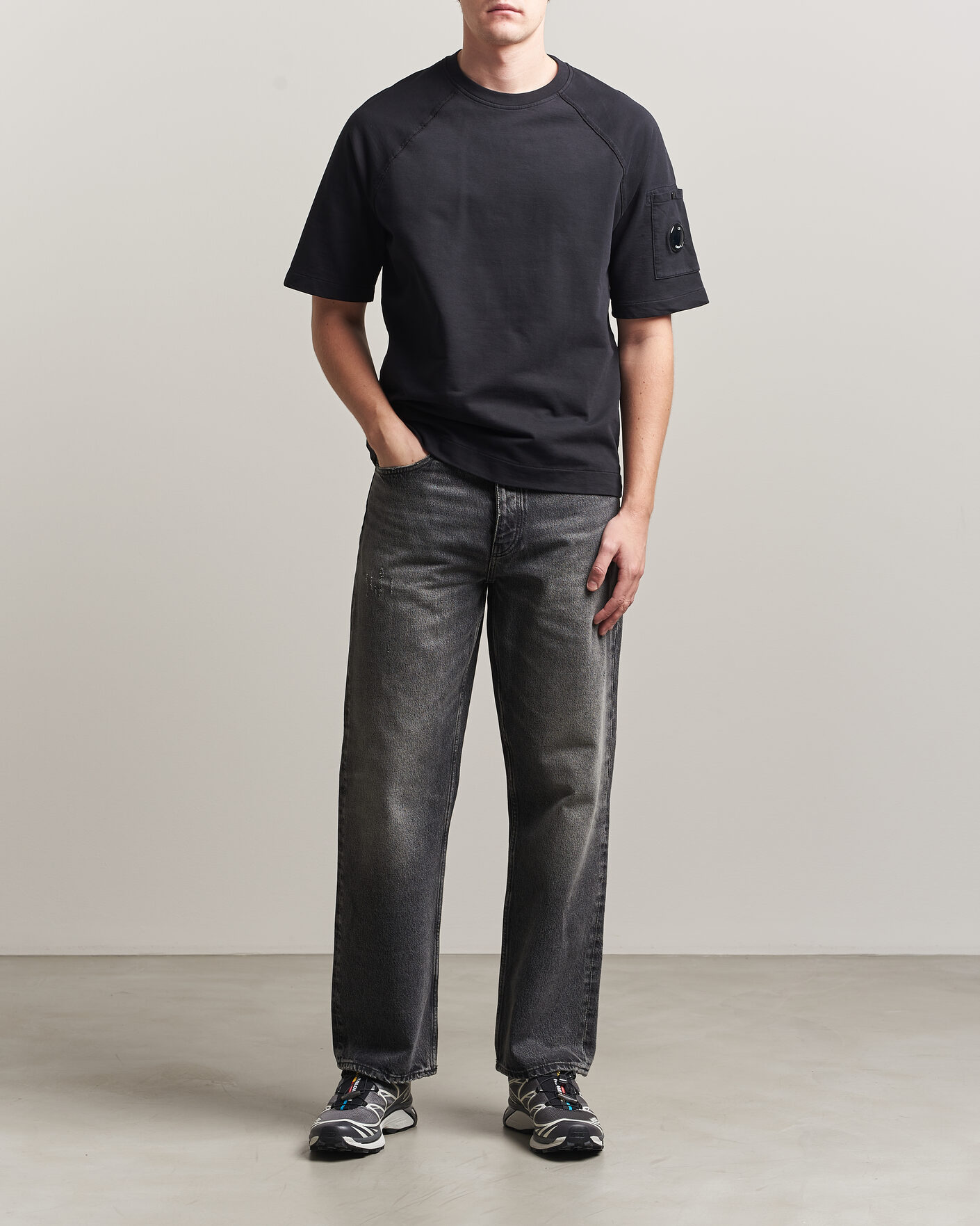 Mies | T-paidat | C.P. Company | Heavy Weight Lens T-Shirt Black