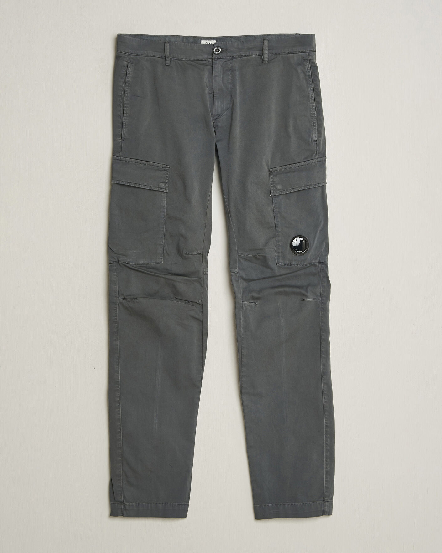 Mies | Housut | C.P. Company | Satin Stretch Cargo Pants Dark Grey
