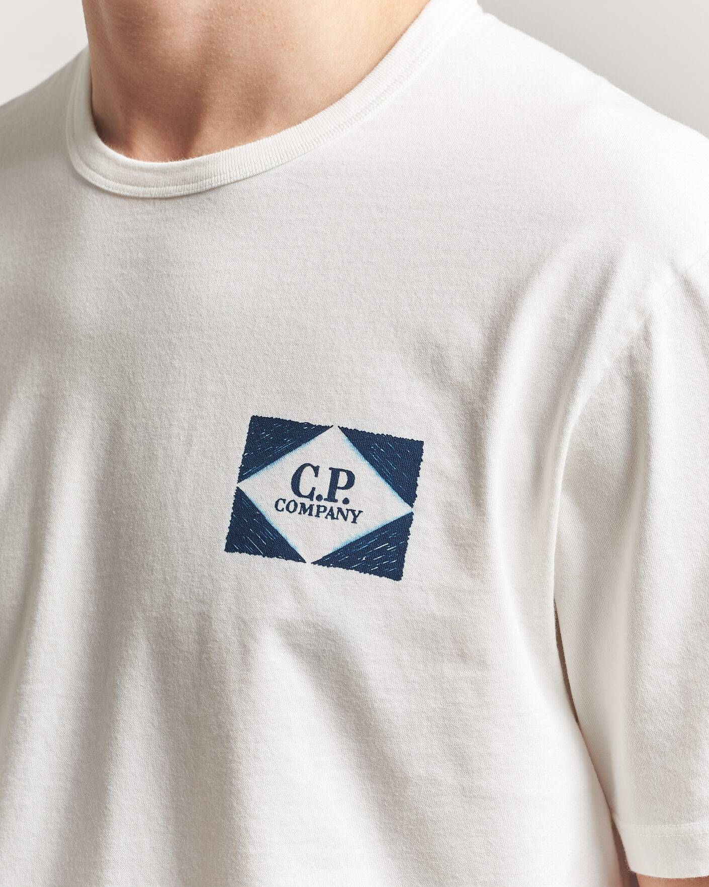 Mies | T-paidat | C.P. Company | Cotton Jersey Back Print T-Shirt White