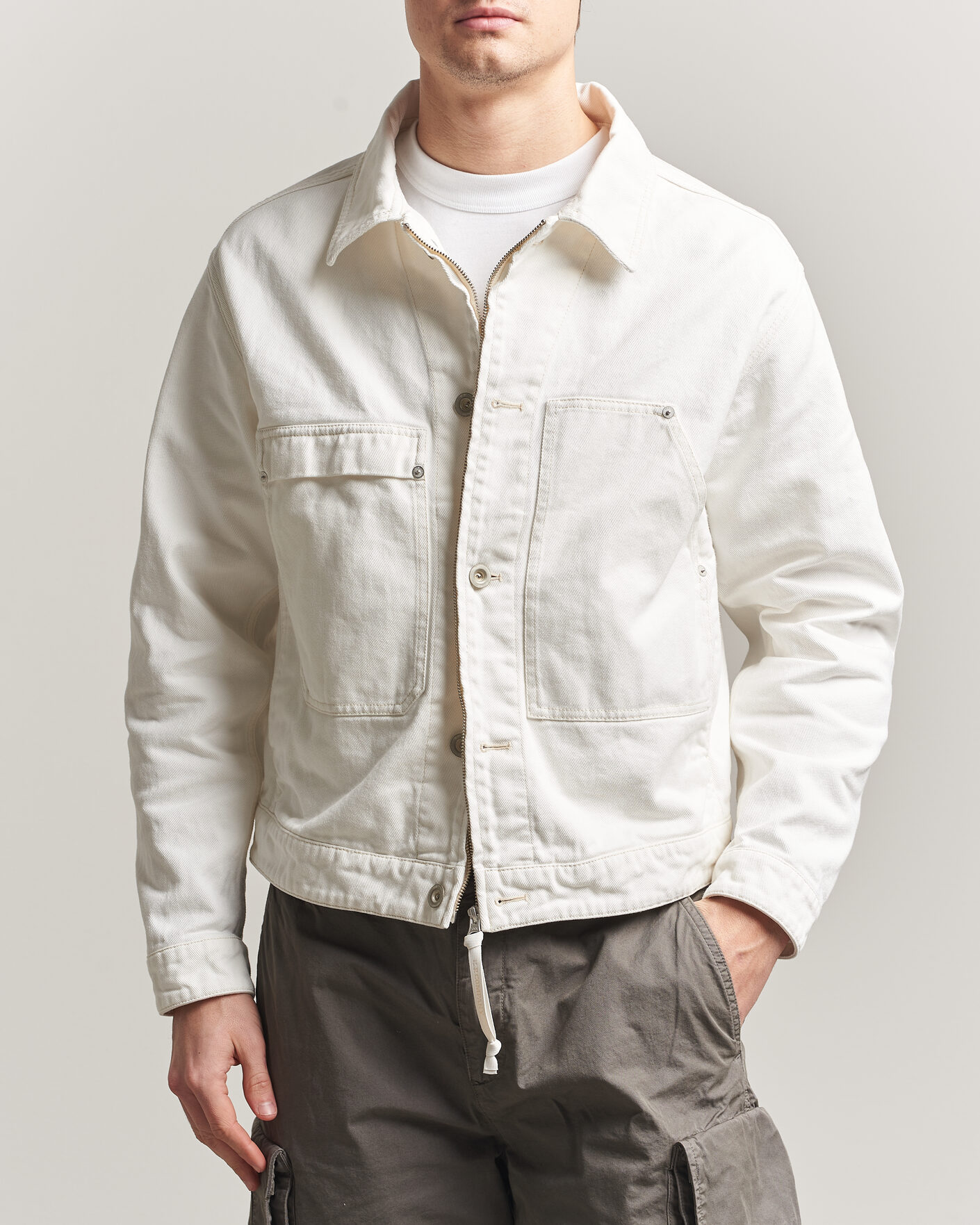 Mies | Takit | C.P. Company | Bull Denim 10oz Jeans Jacket White