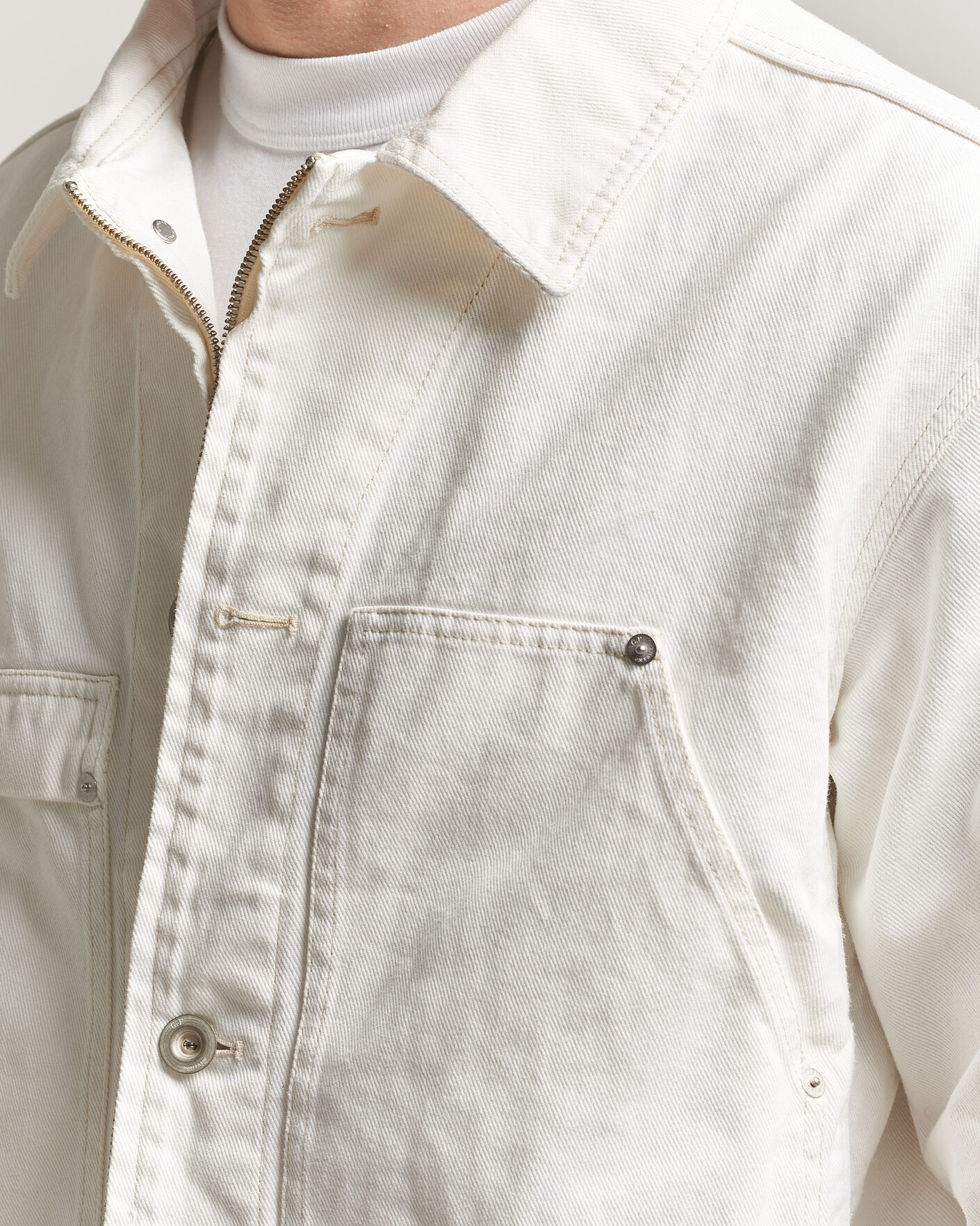 Mies | Takit | C.P. Company | Bull Denim 10oz Jeans Jacket White