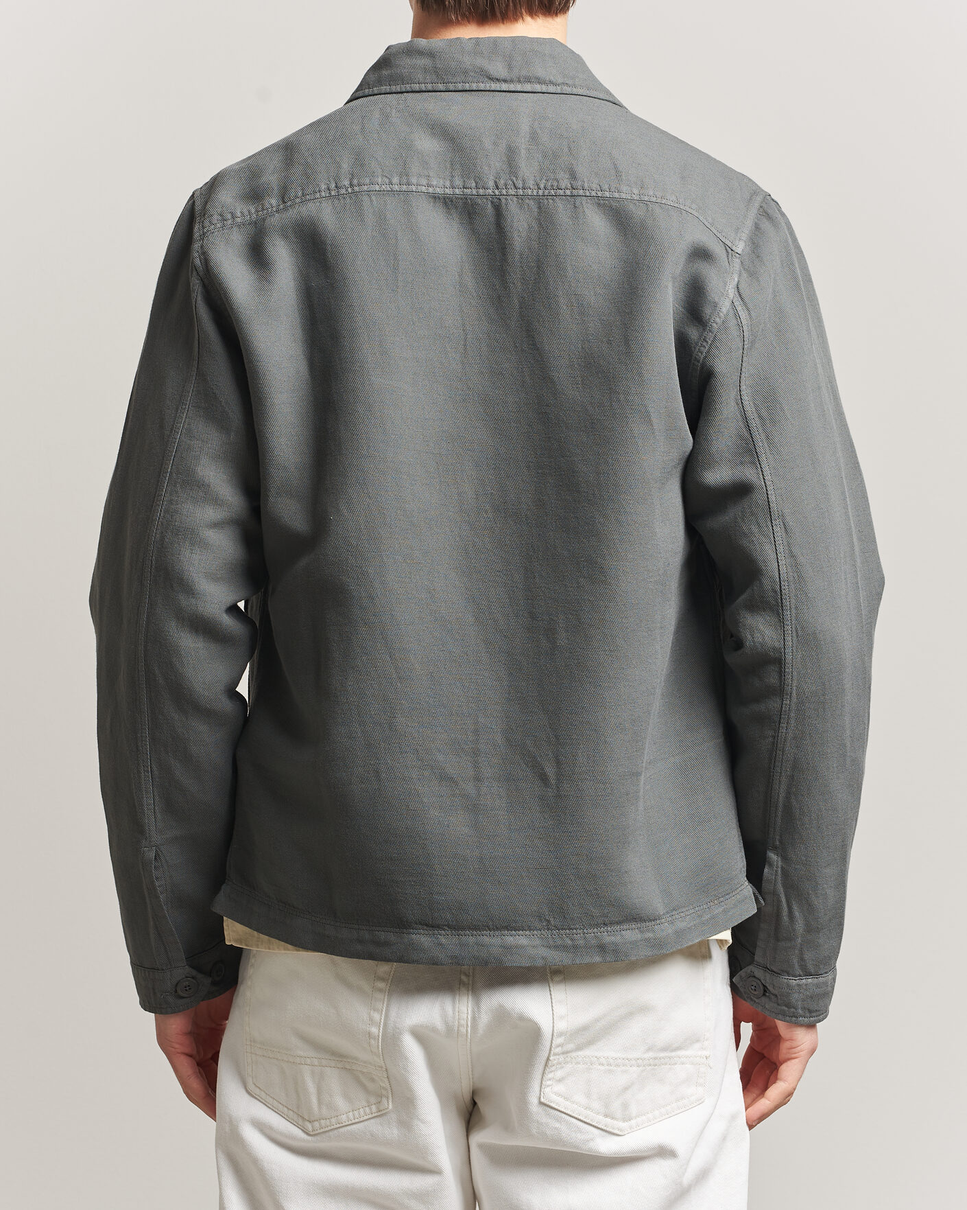 Mies | Kauluspaidat | C.P. Company | Broken Twill Linen/Cotton Overshirt Olive
