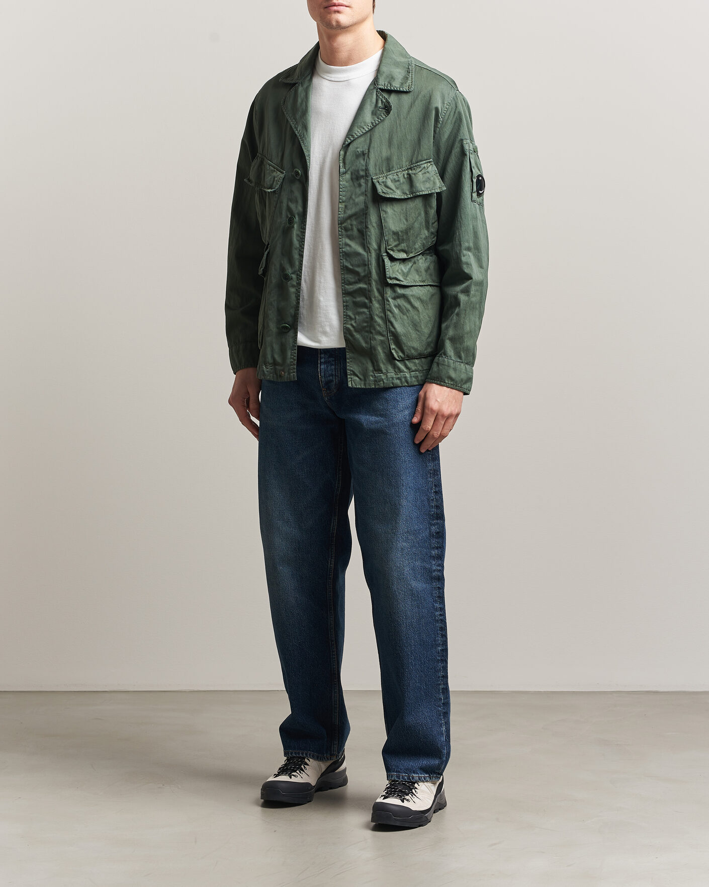Mies | Takit | C.P. Company | Raso Cinque Cotton Nylon Jungle Jacket Dark Green