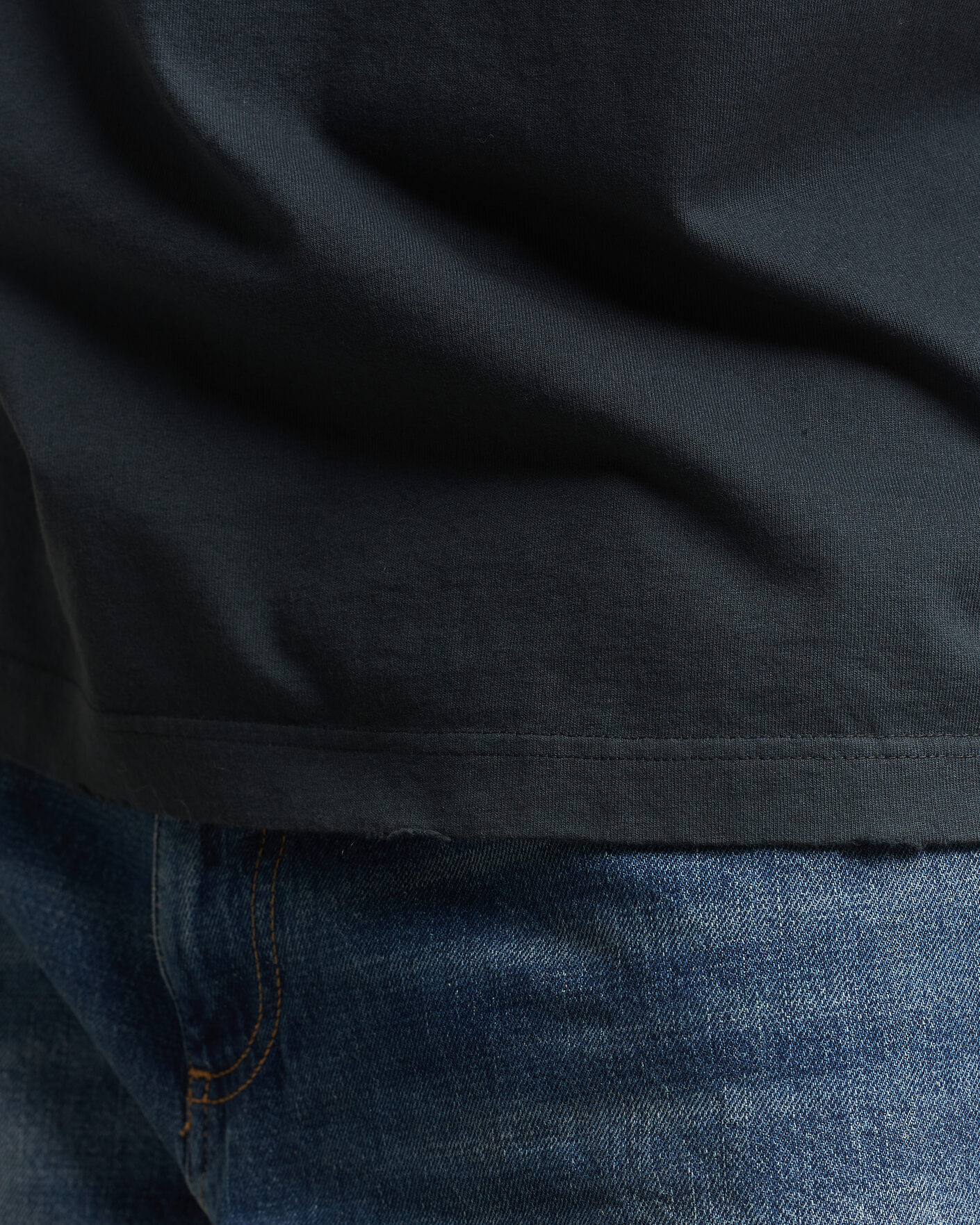 Mies | T-paidat | Golden Goose | Relaxed Fit Cotton T-Shirt Washed Black