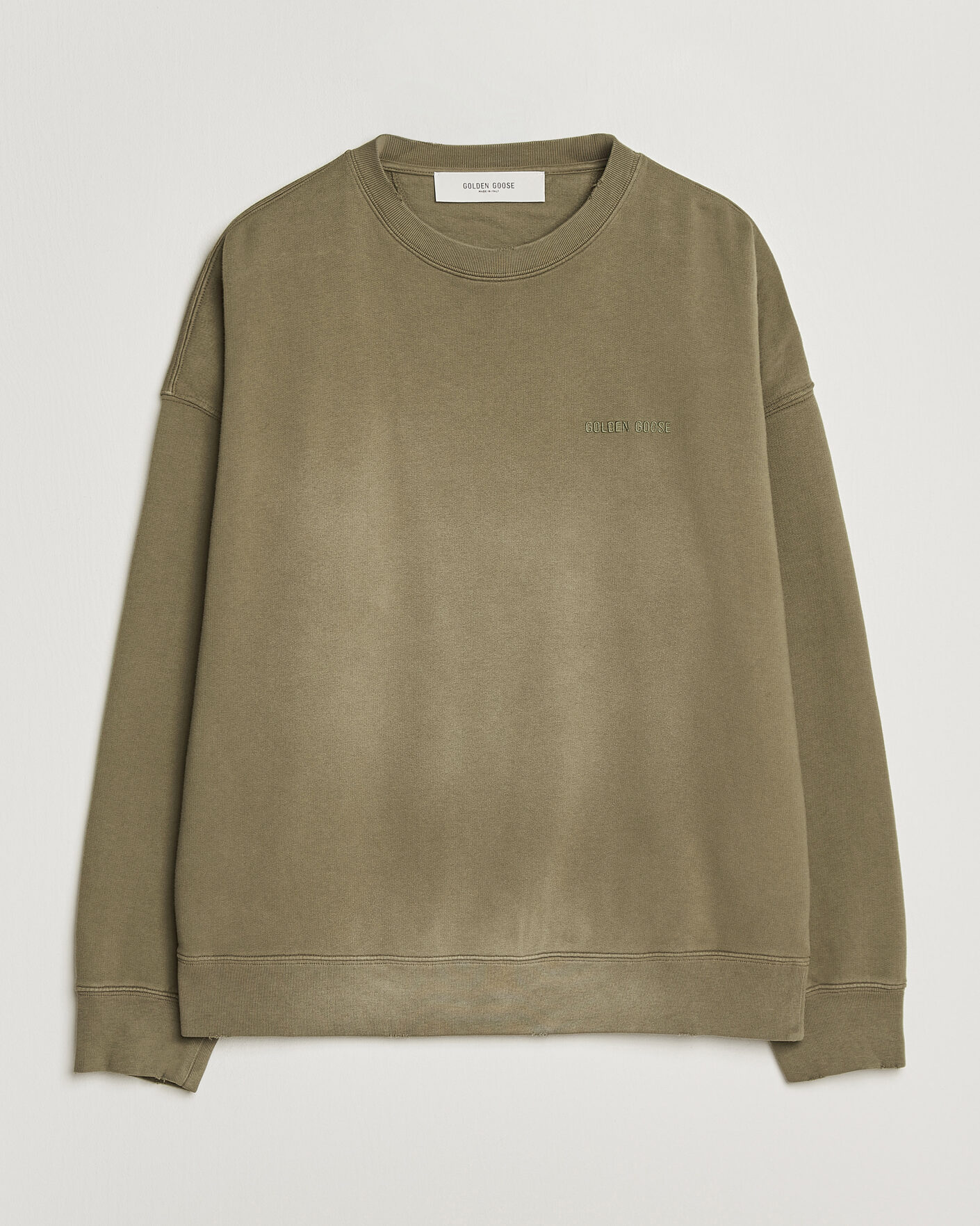 Mies | Puserot | Golden Goose | Journey Dyed Cotton Sweatshirt Washed Beige