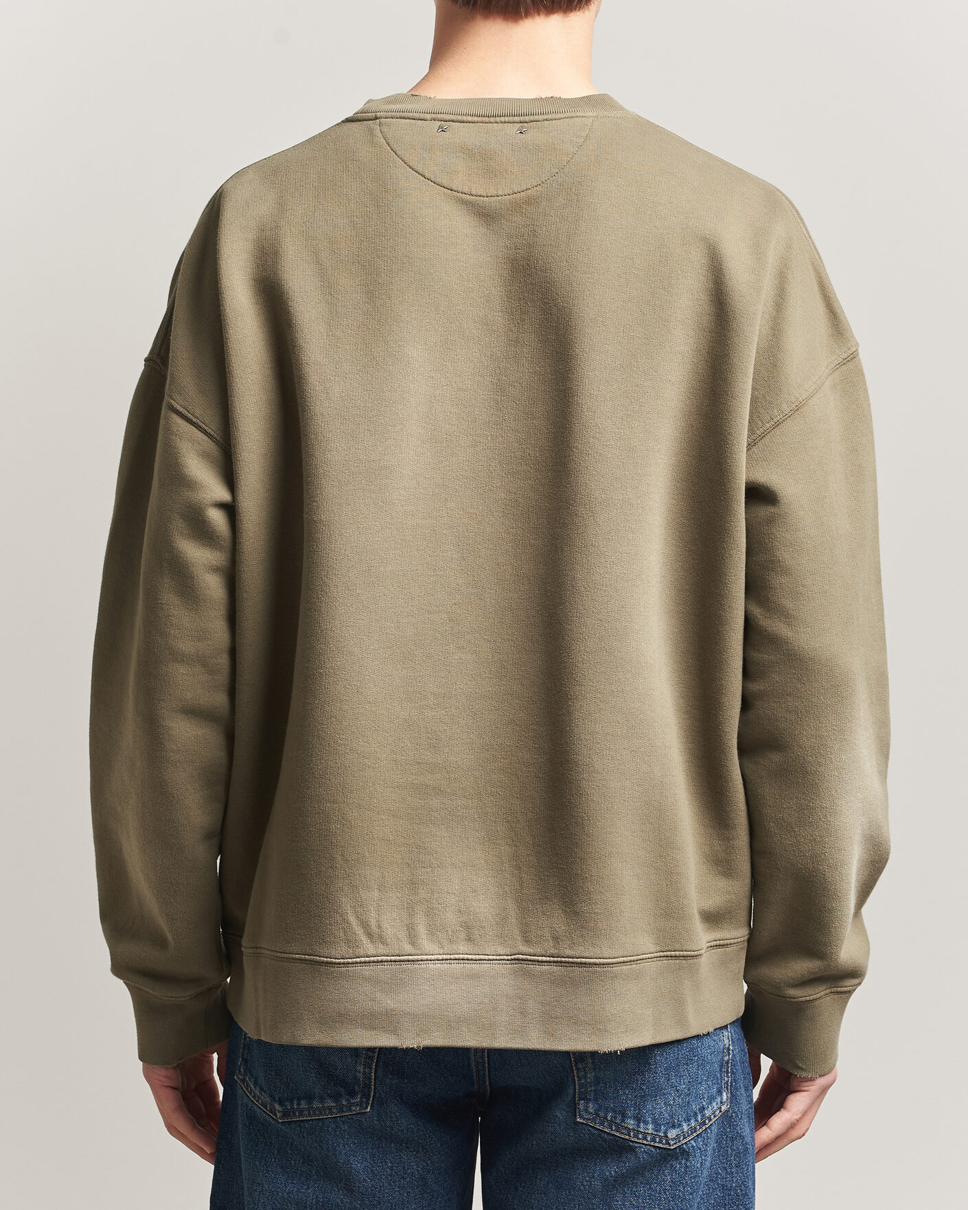 Mies | Puserot | Golden Goose | Journey Dyed Cotton Sweatshirt Washed Beige