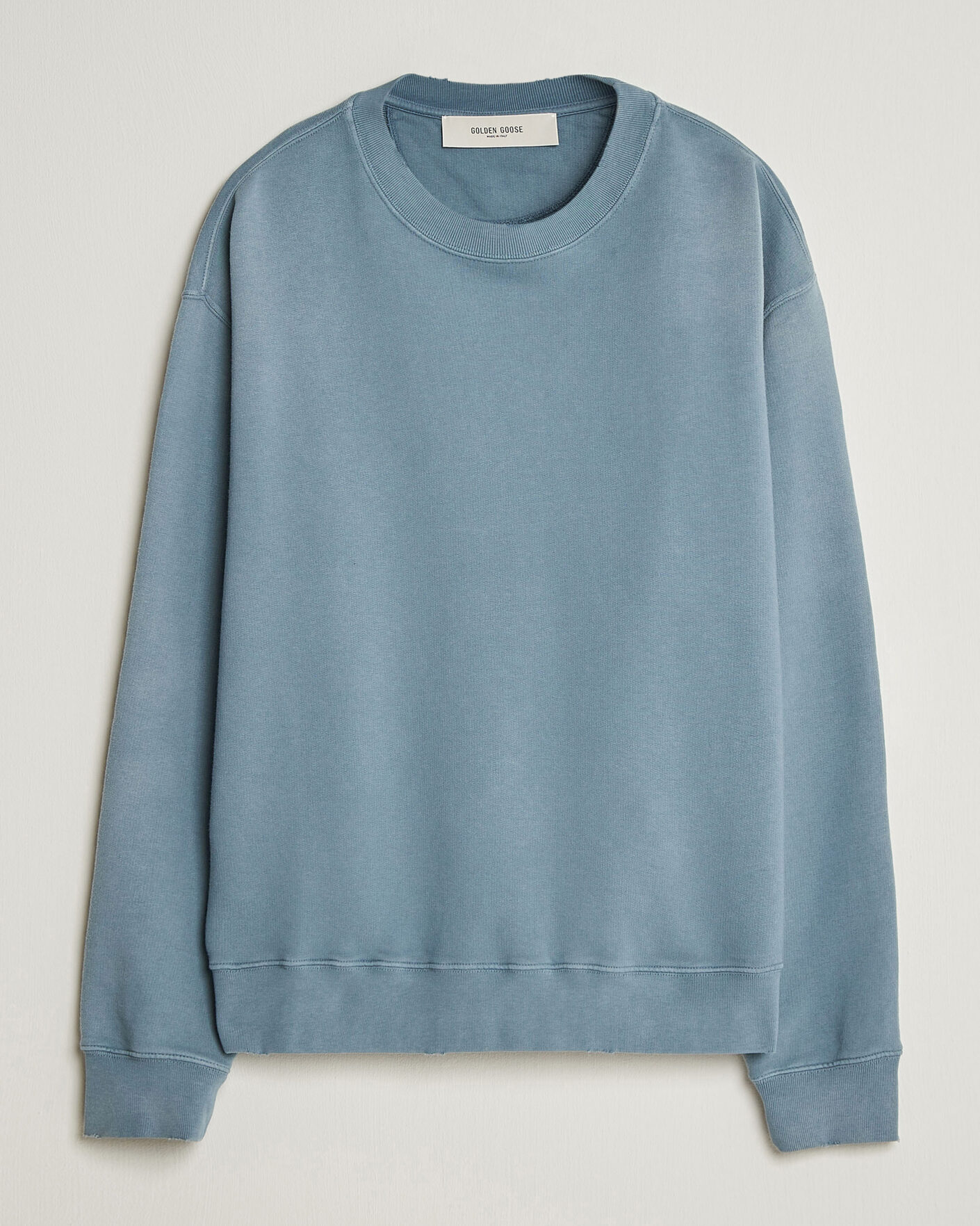 Mies | Puserot | Golden Goose | Boxi Faded Cotton Sweatshirt Windward Blue
