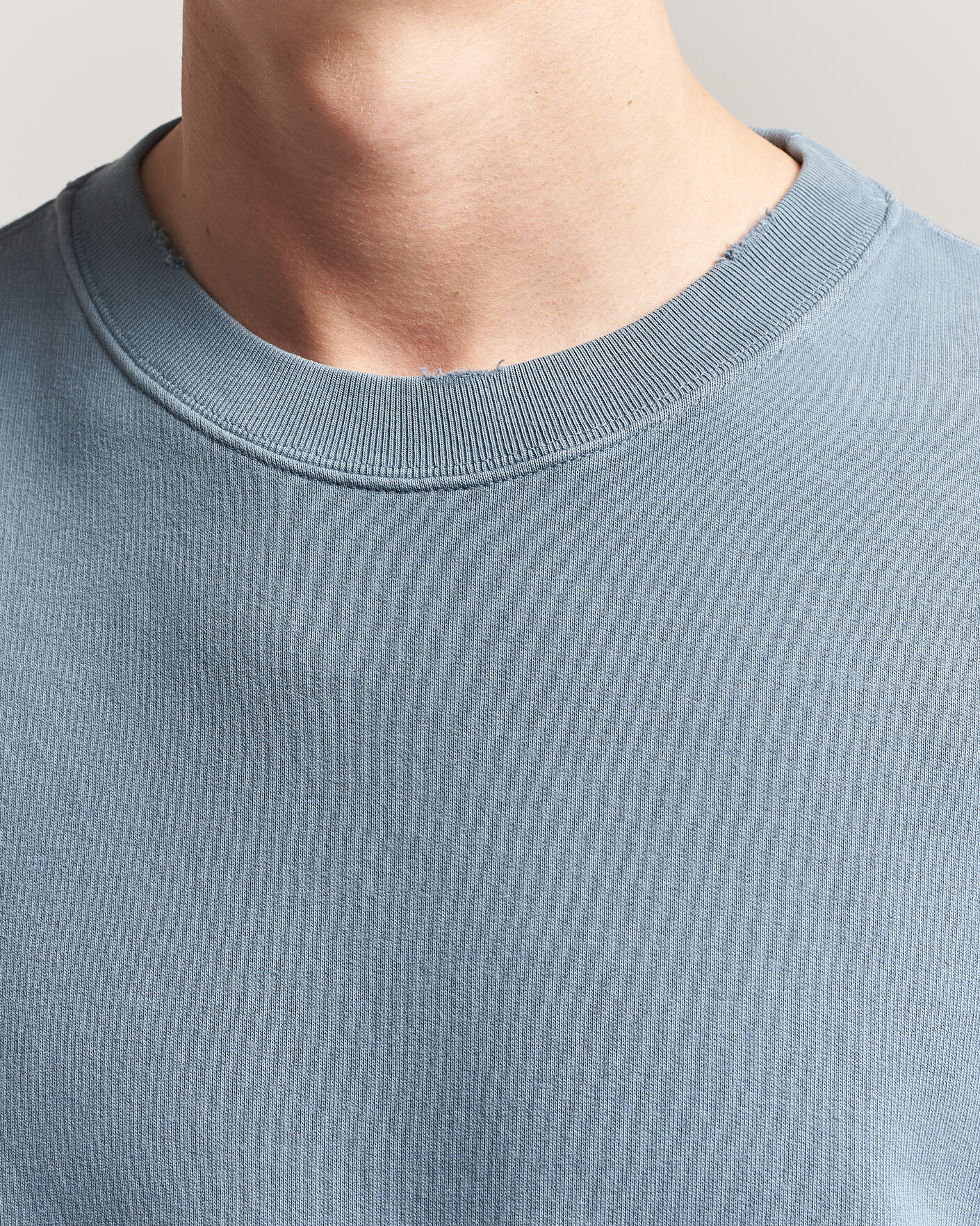 Mies | Puserot | Golden Goose | Boxi Faded Cotton Sweatshirt Windward Blue