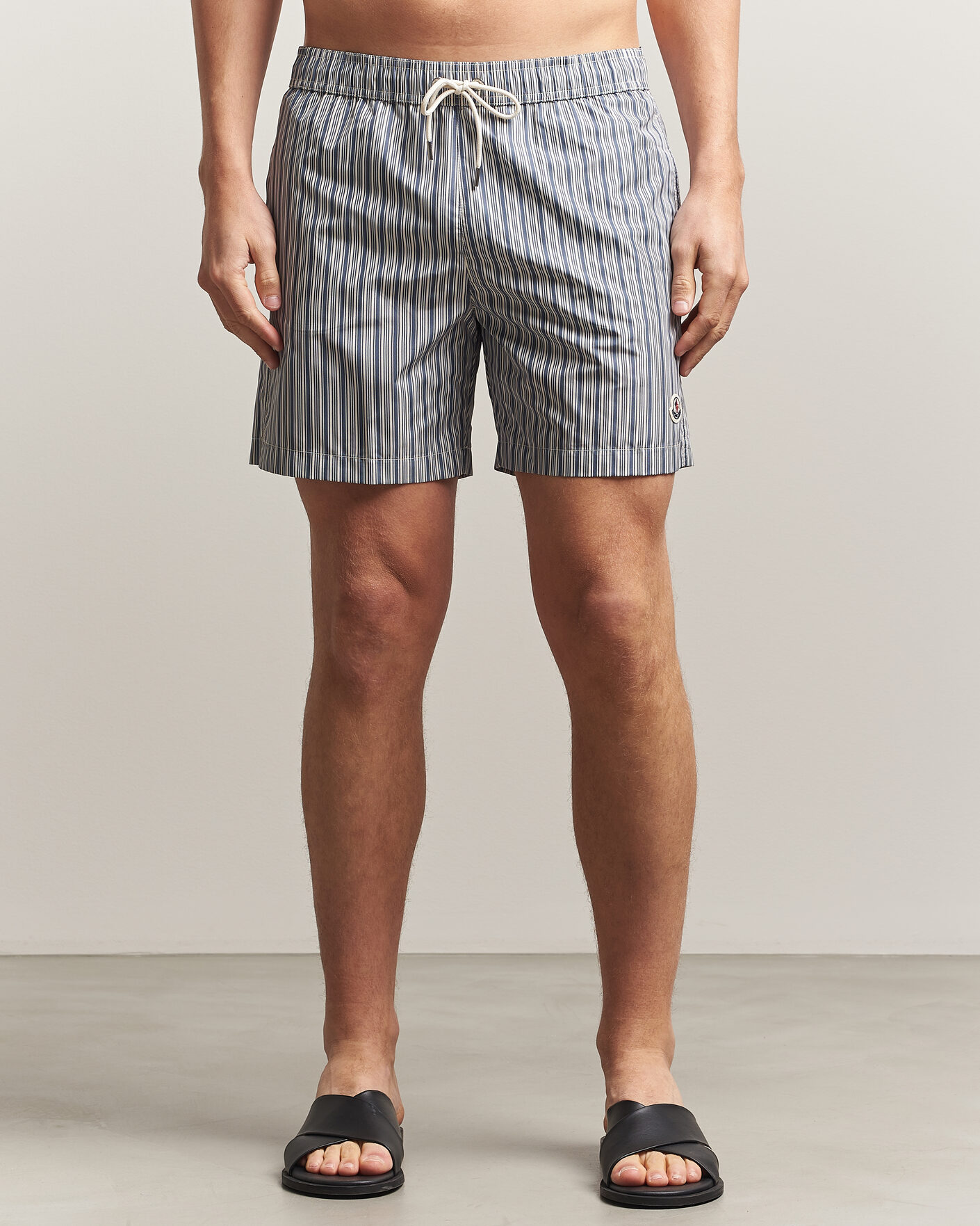 Mies | Uimahousut | Moncler | Nylon Swim Shorts Blue Stripe