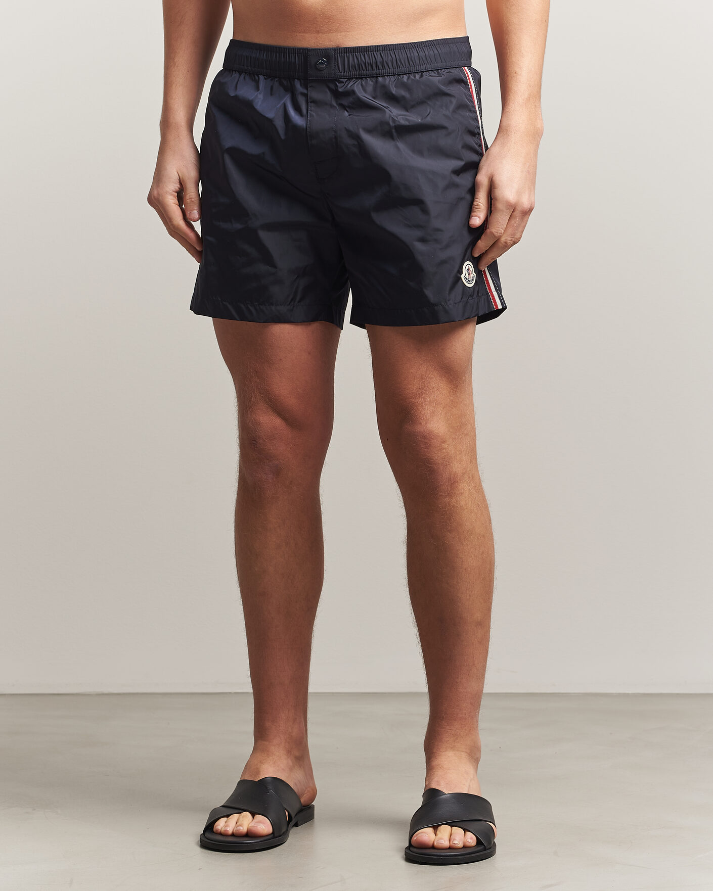 Mies | Uimahousut | Moncler | Contrast Band Swim Shorts Navy
