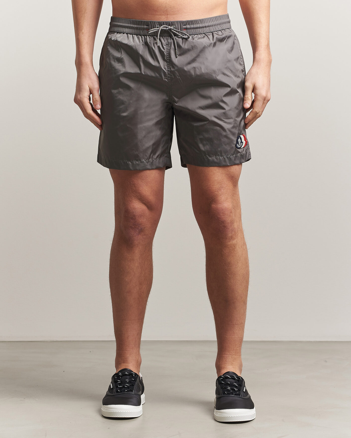 Mies | Uimahousut | Moncler | Tricolore Logo Swim Shorts Grey
