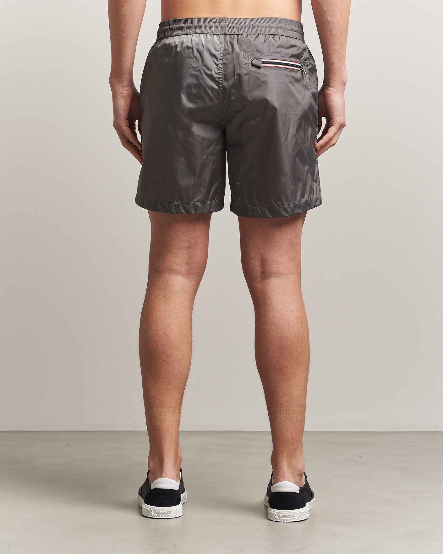 Mies | Uimahousut | Moncler | Tricolore Logo Swim Shorts Grey