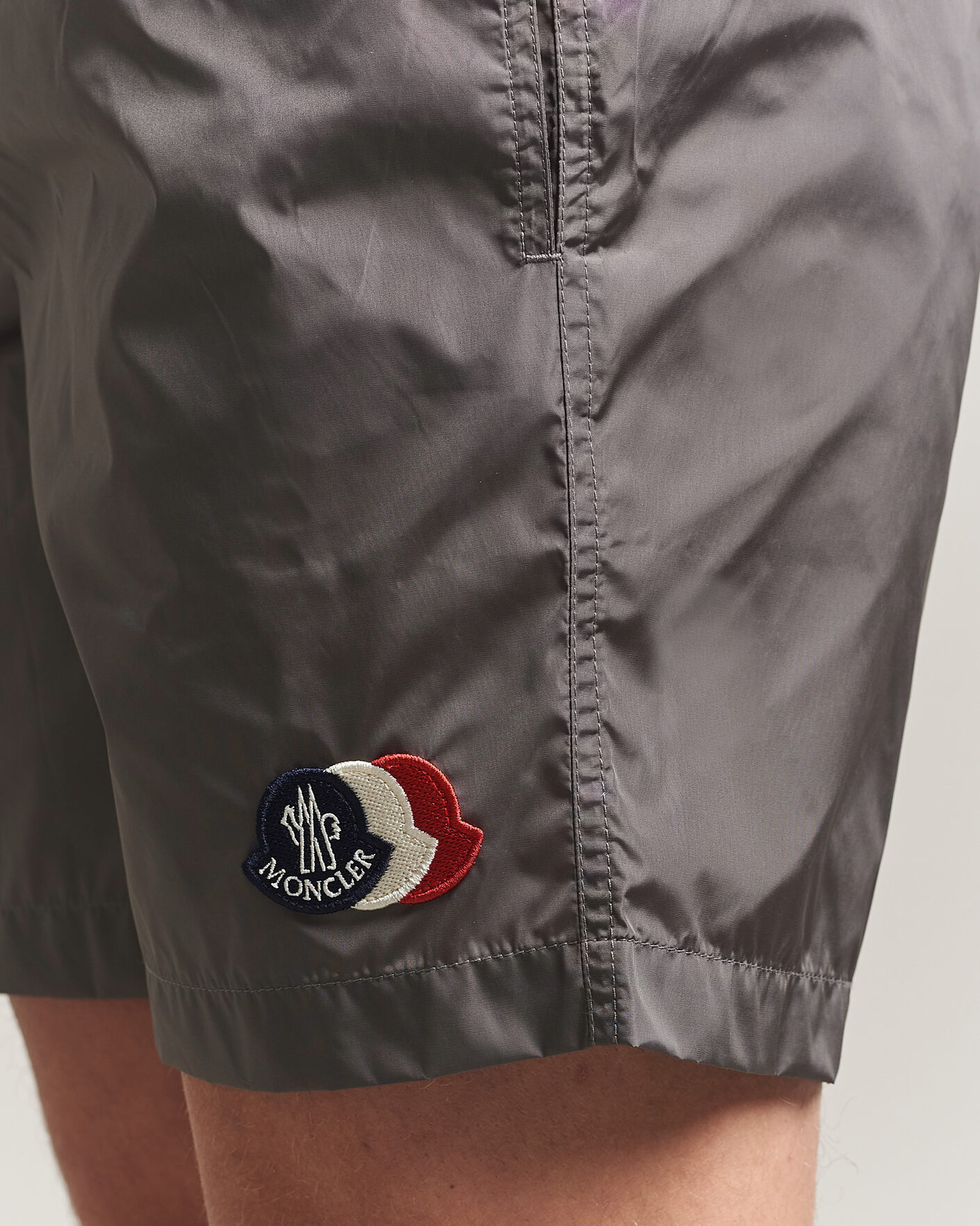 Mies | Uimahousut | Moncler | Tricolore Logo Swim Shorts Grey