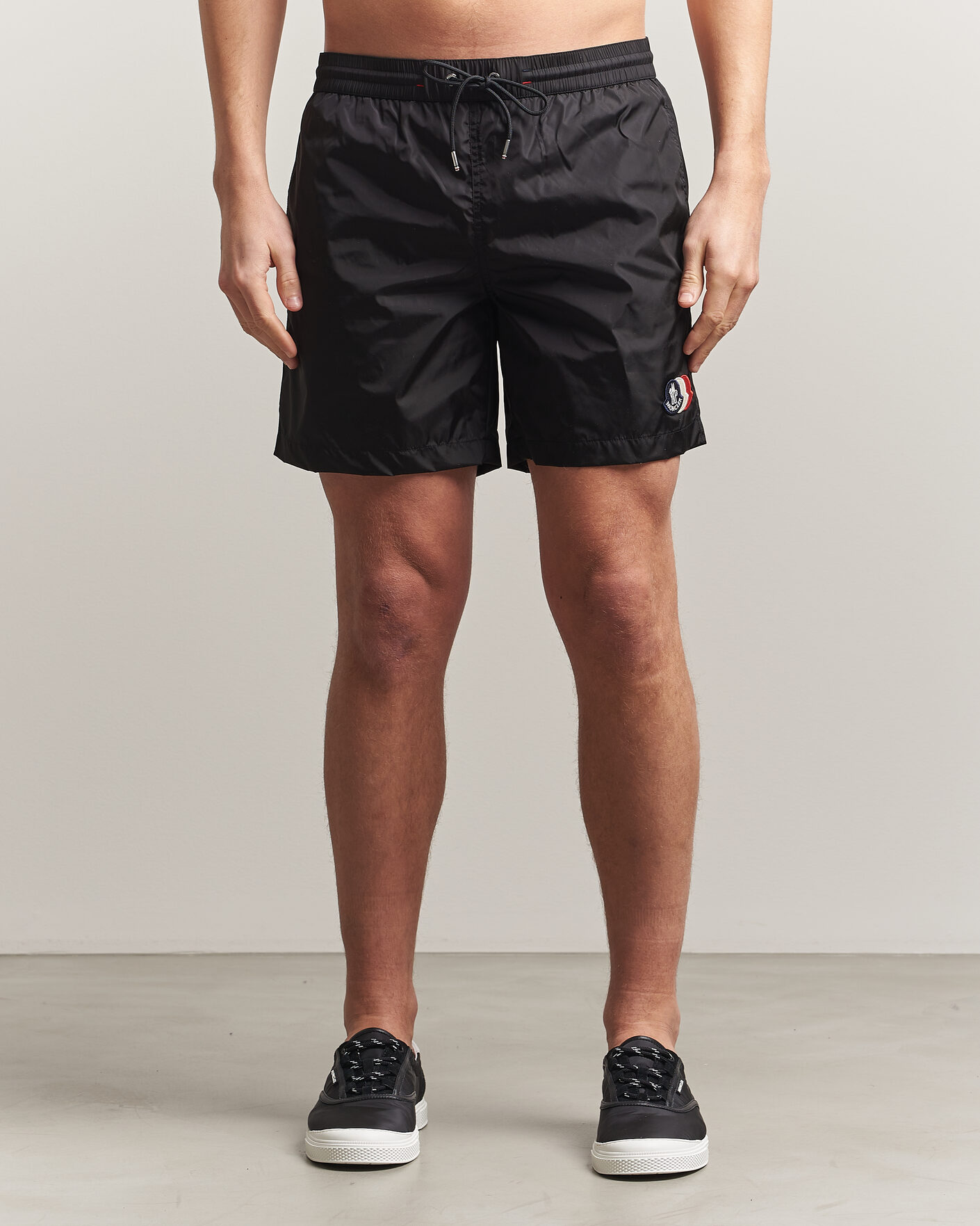 Mies | Uimahousut | Moncler | Tricolore Logo Swim Shorts Black