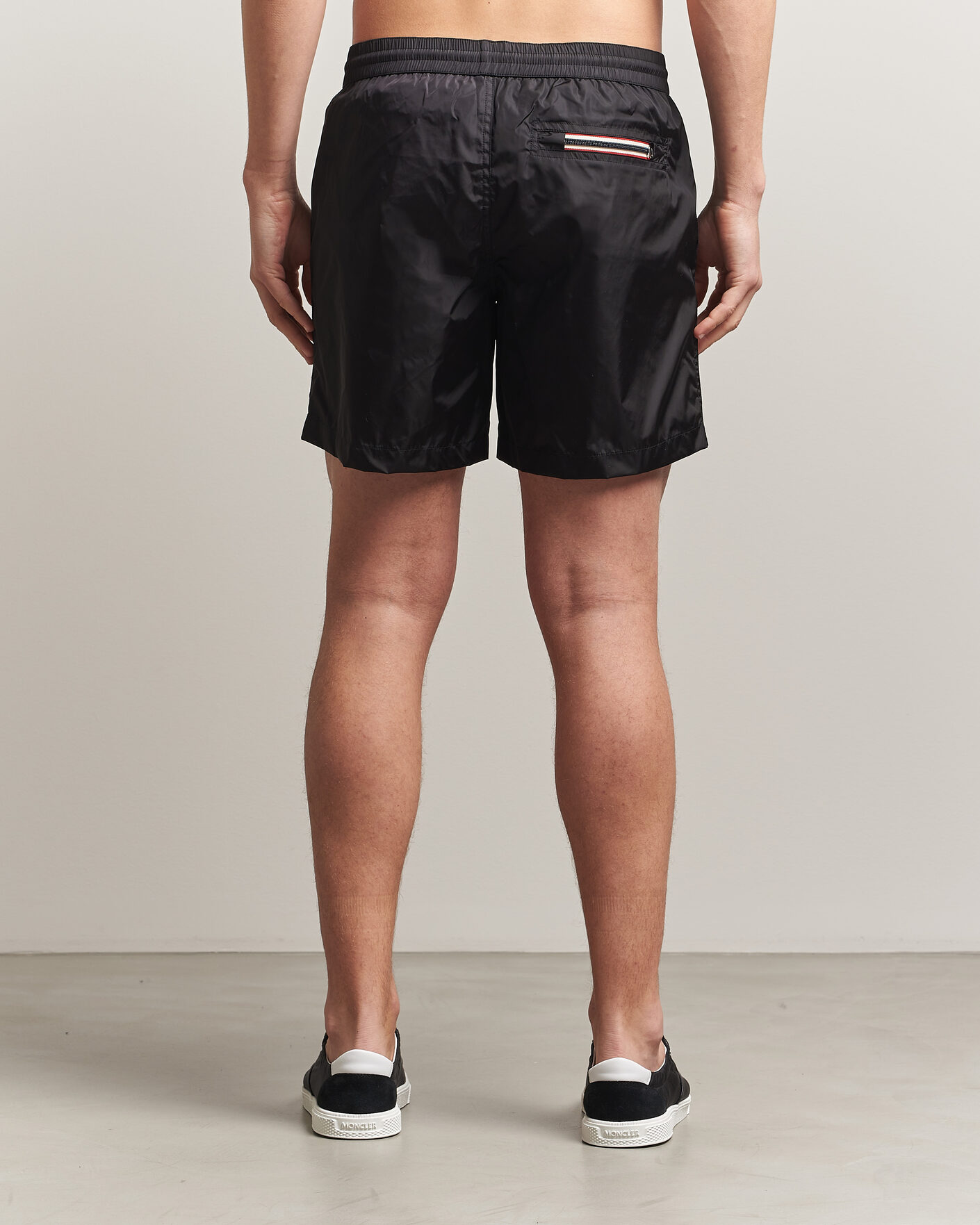 Mies | Uimahousut | Moncler | Tricolore Logo Swim Shorts Black