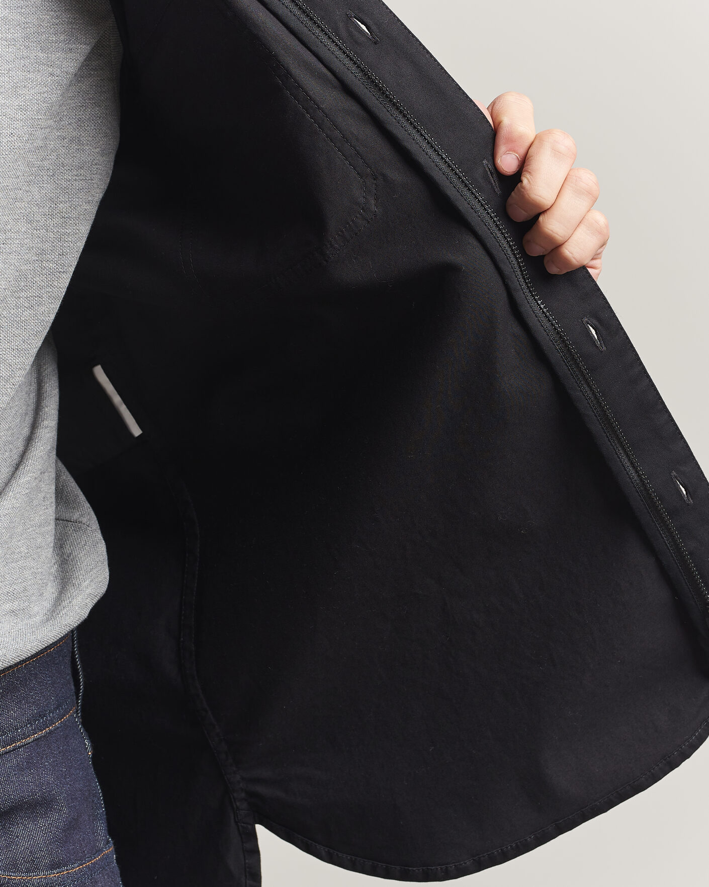 Mies | Kauluspaidat | Moncler | Double Pocket Overshirt Black