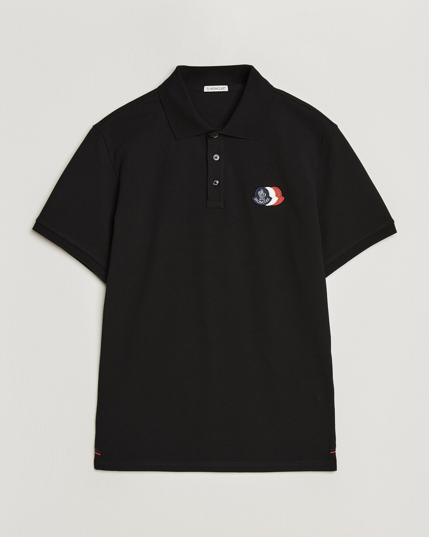 Mies | Pikeet | Moncler | Tricolore Logo Polo Black